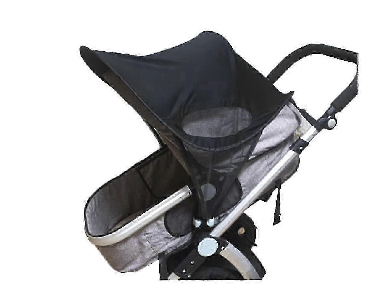 Stroller UV Protection Canopy Umbrella Shade (Black Upgrade)
