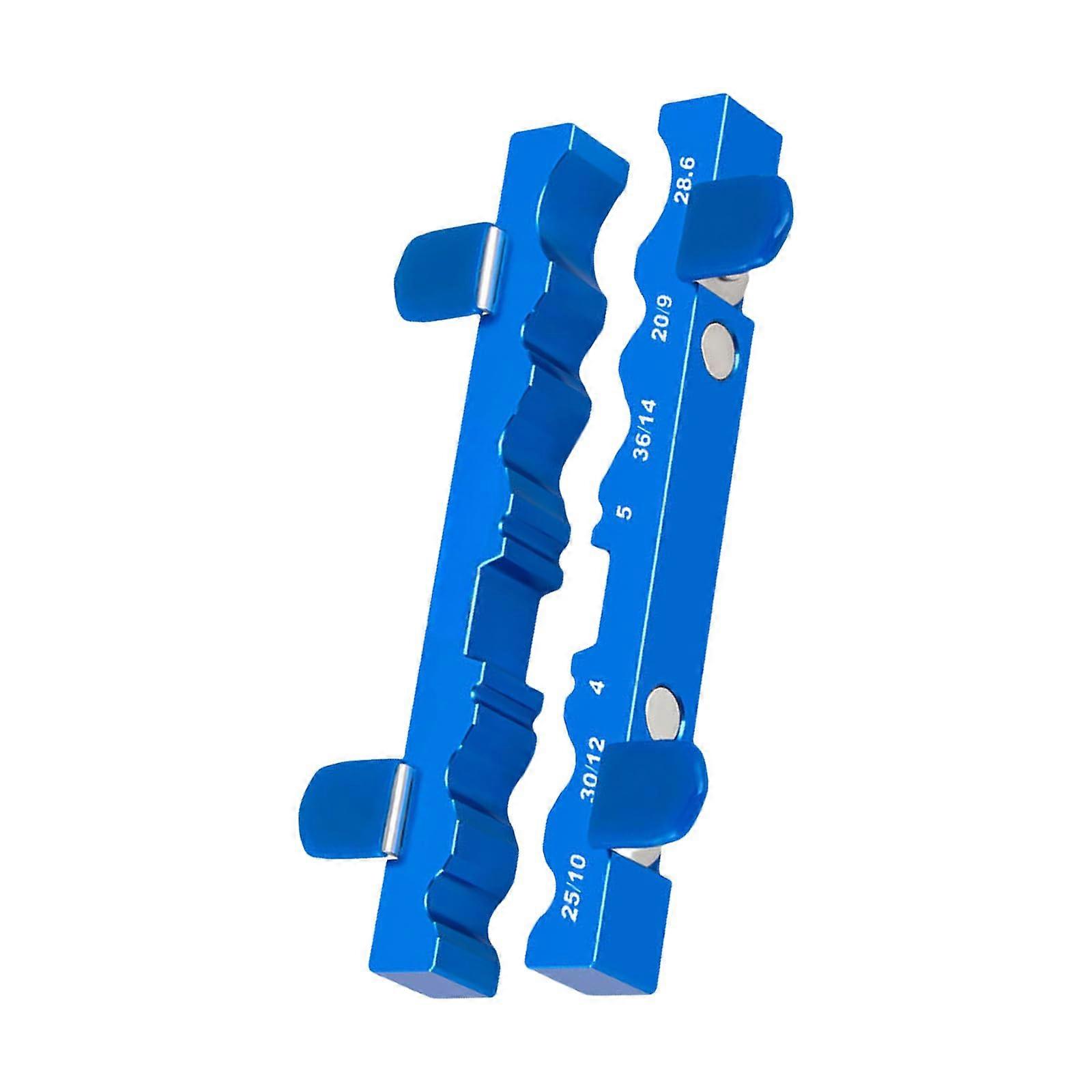 Vise Jaw 1 Pair Aluminum Suspension Vise Soft Jaws Bicycles Front Fork Hub Clamp Shock Absorber Vise Jaw Repair Tool Blue
