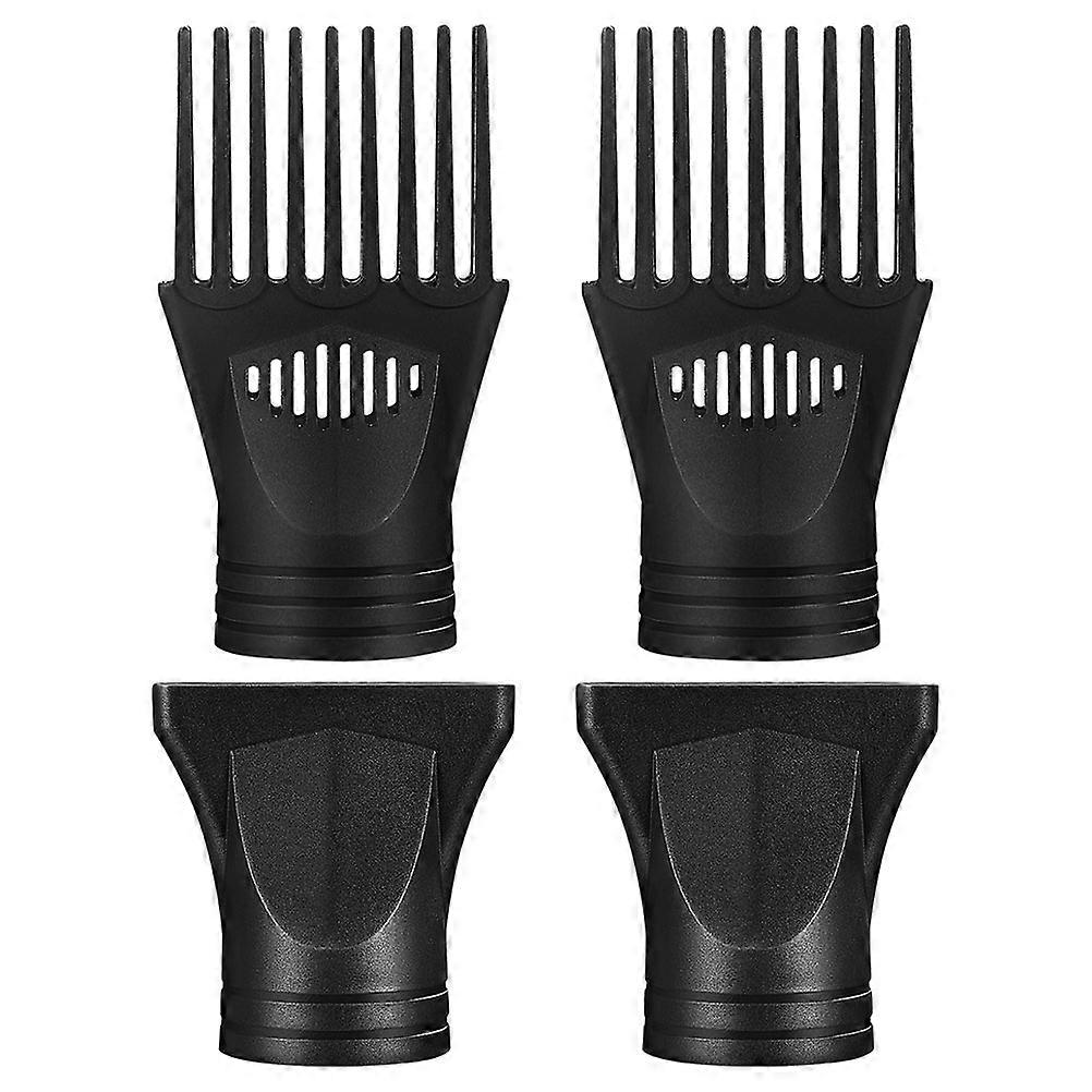Hair Drying Nozzle Hair Dryer Attachment Set Professional Styling Daily Use 13.00X5.00X5.00CM Plastic Easy Installation 4Pcs