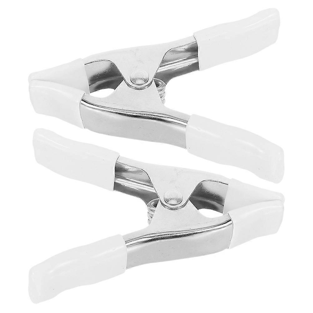 Spring Clamps Clip Heavy Duty Spring Clips Non-Slip A-Clamp Metal Chip Clips For Photography Equipment Backdrop Stand 4Inch 2Pcs