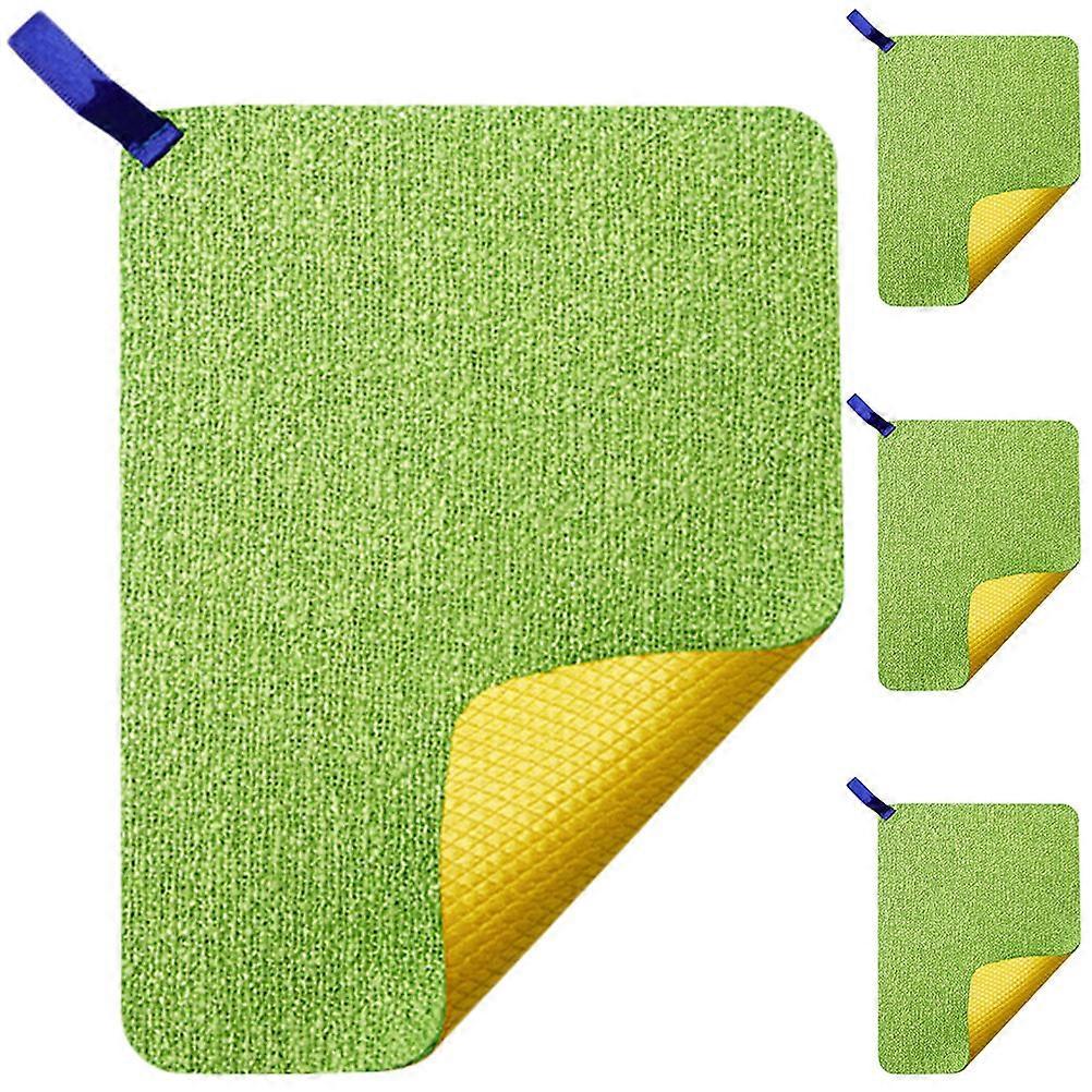 Kitchen Dish Towels Versatile Plates Cleaning Towels Homeowners Hostess Use Machine Washable Anti-Wrinkle 20x15cm 4Pcs