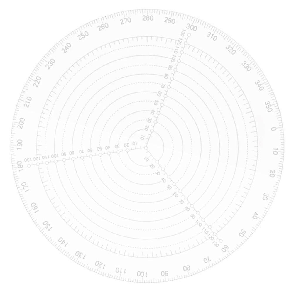 Center Tool Round Centering Compass Lathe Woodworking Projects Transparent 30.00X30.00X1.00CM Circle Drawing 1Pack