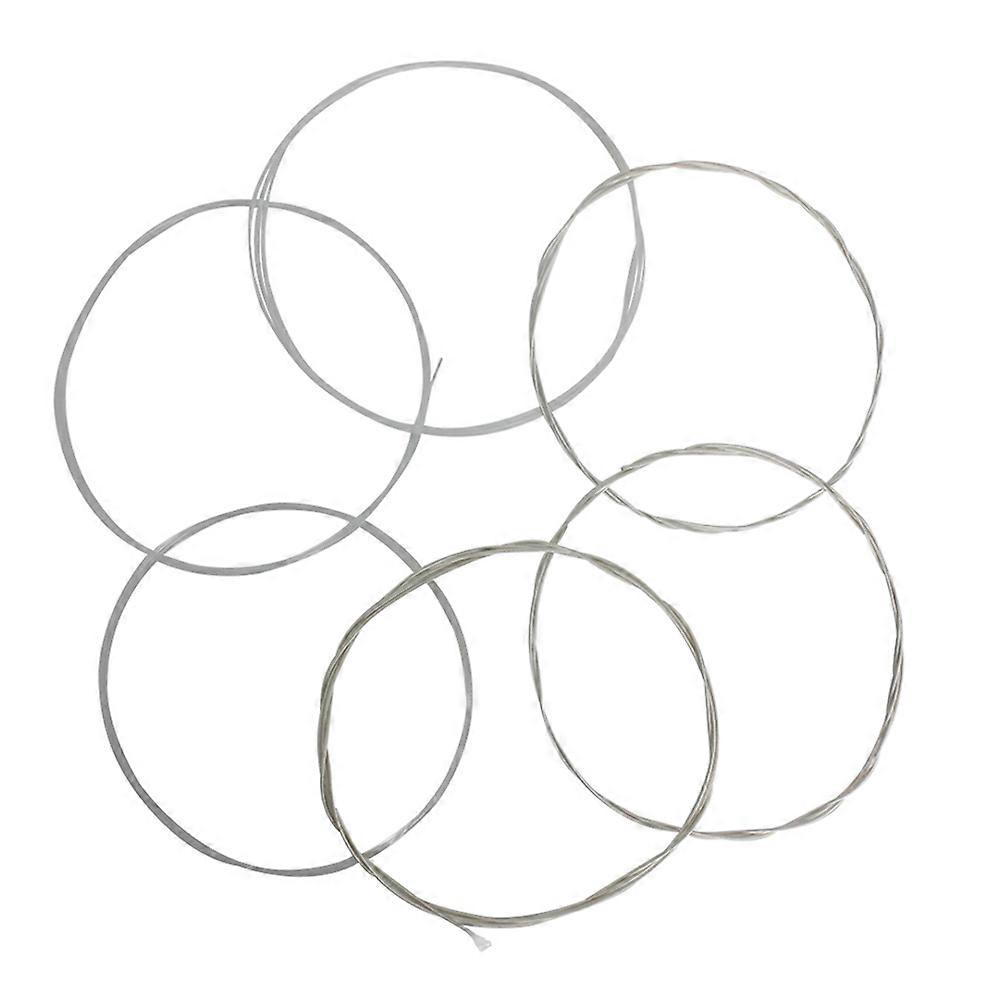 1 Set Acoustic Guitar Strings Metal Folk Guitar String Replacement for Standard Tension Durable Comfortable Sound