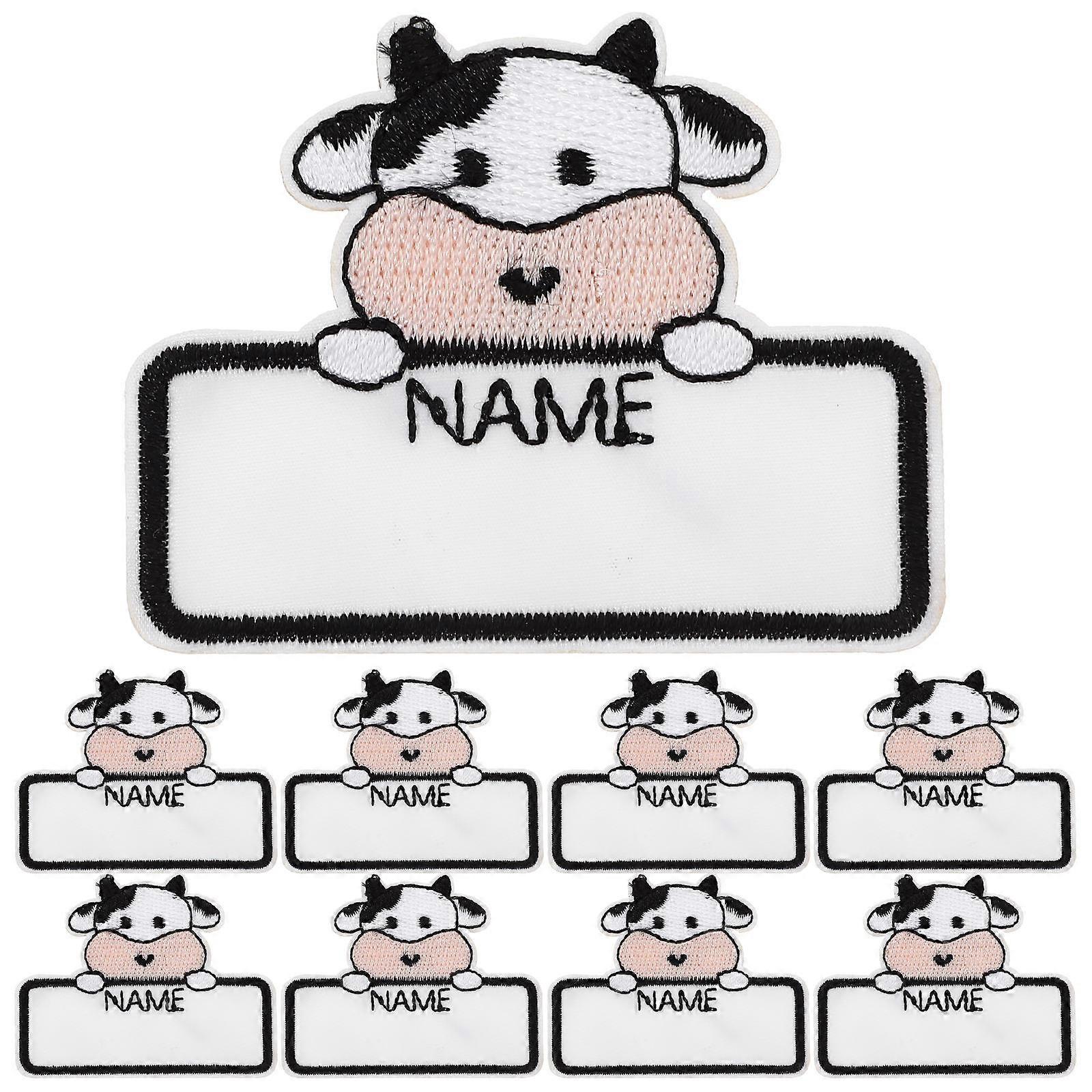 10 Pack Reusable Iron On Name Labels for Clothing, Bags & Linens – Includes Marker, DIY Stickers for School, Camp & Care Facilities