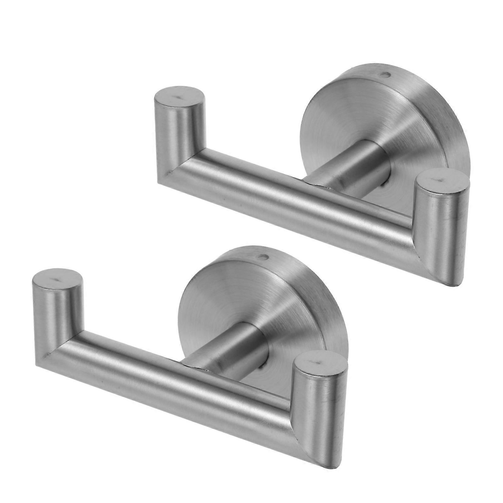 Here's a refined and professional product description for **2pcs Stainless Steel Towel Hooks Wall Mounted**:

 

**2pcs Stainless Steel Towel Hooks –
