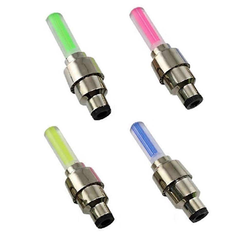 Small Bike Lights Safety Warning Professional Riders 4Pcs Red Round