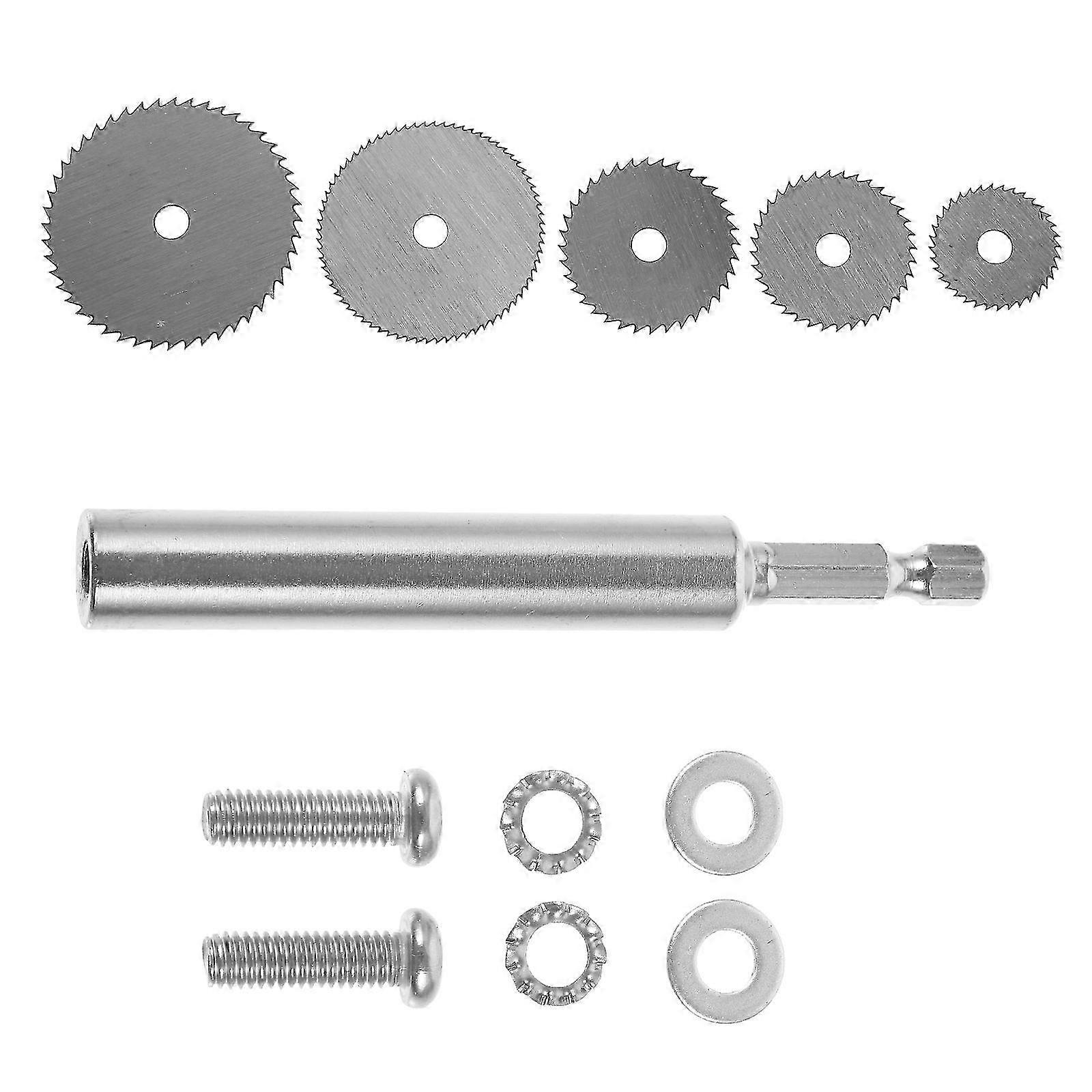 1 Set Pipe Cutter Drill Saw Attachment Plumbing Tool-10x1.2x1.2cm-Silver