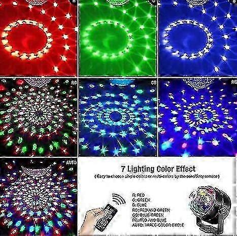 Voice Activated Disco Ball, 7 Color Disco Ball With Remote Control
