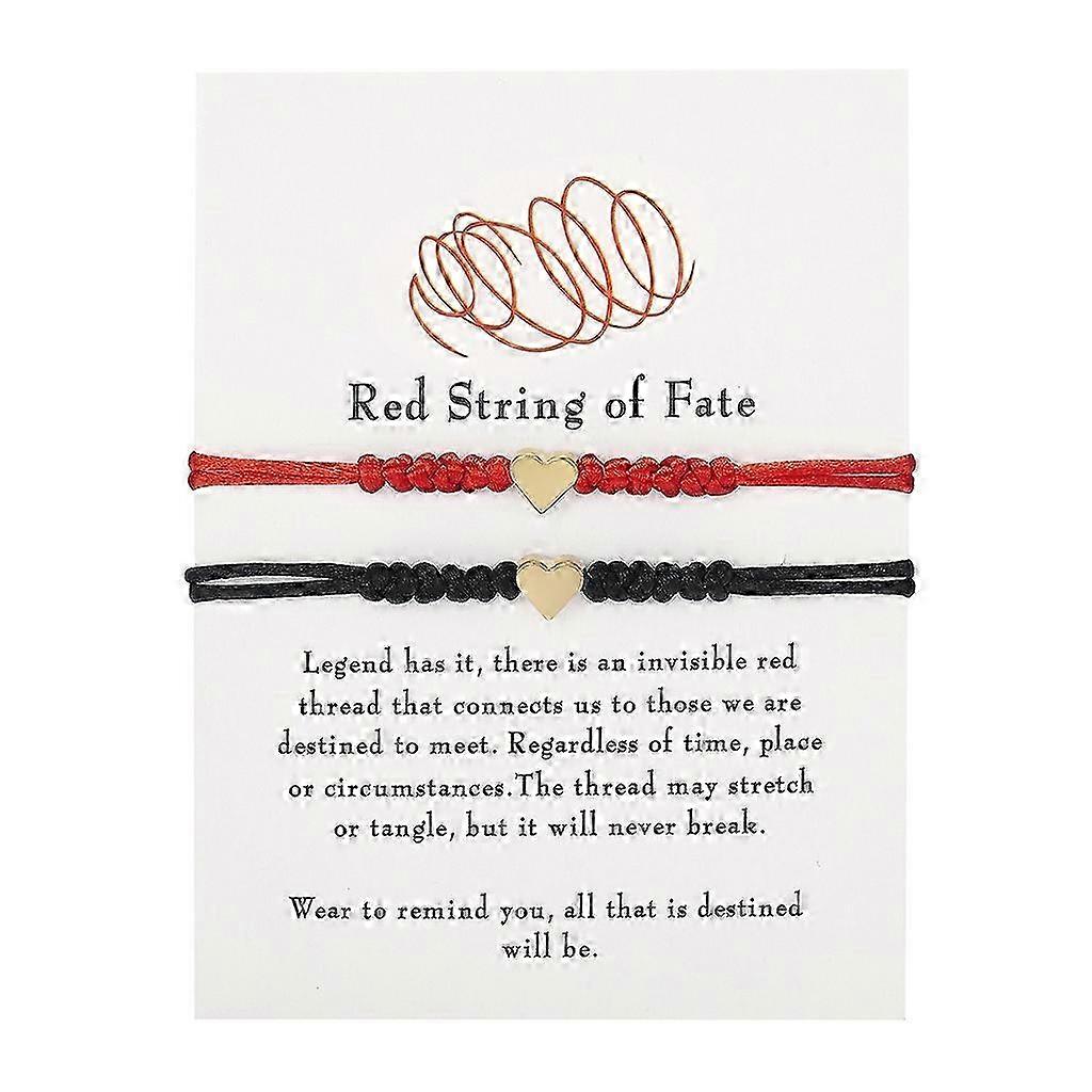 Handmade 7 Knots Red Rope Bracelet Good Luck Amulet for Success and Prosperity