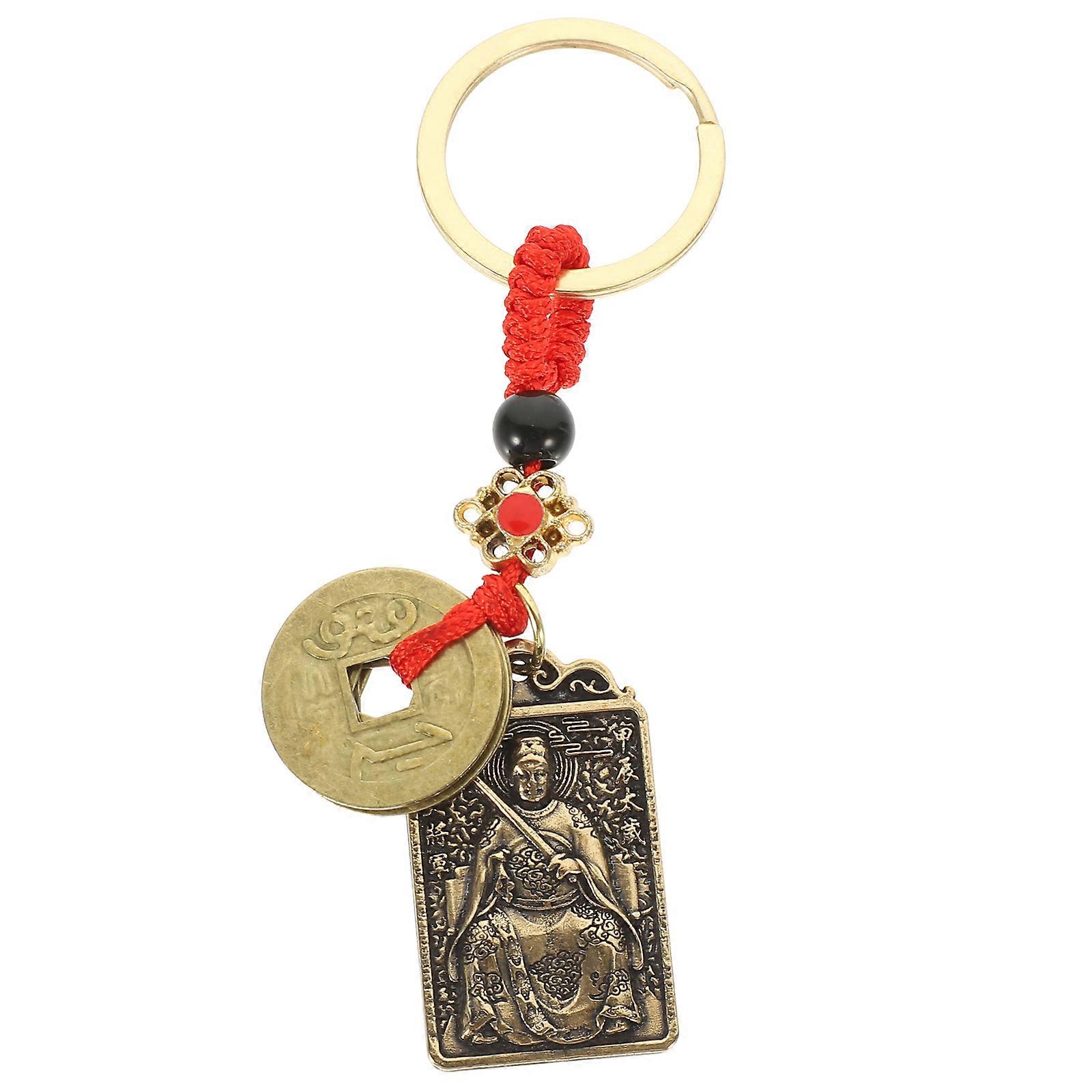 Decorative Design Key Chain Brass Material Auspicious Meaning For Parties 1Pack