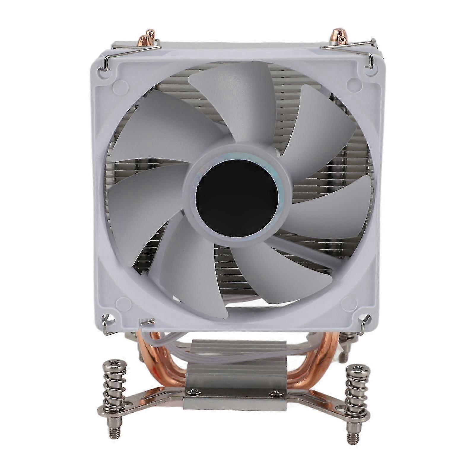 9CM CPU Cooler 2 Copper Heat Pipes Colorful Lighting Effects DIY Install Computer CPU Cooling Fans for Motherboard