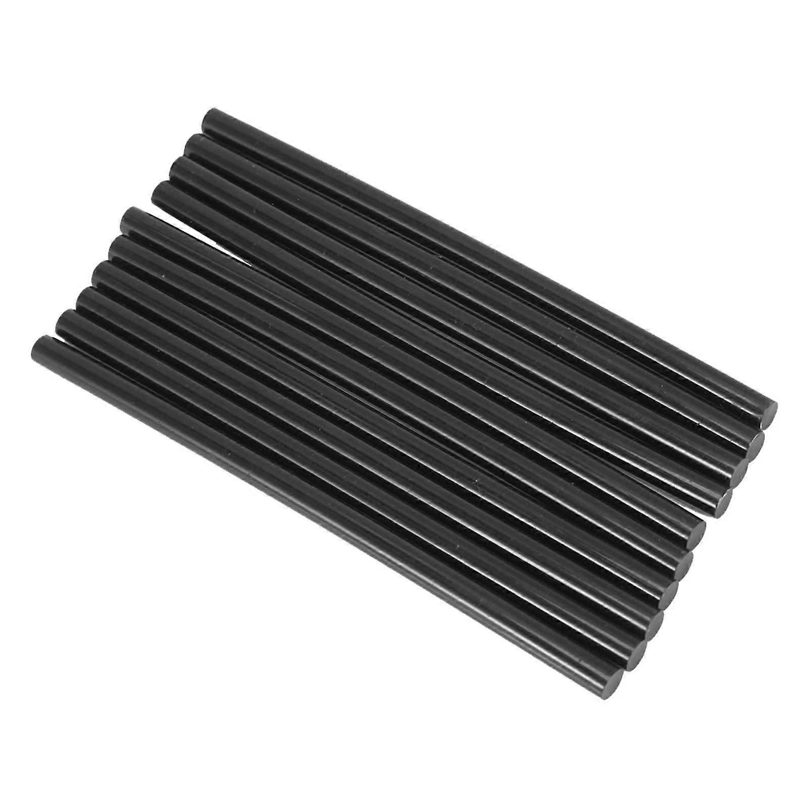 10pcs 7 x 150mm Coloured Hot Melt Glue Sticks for 20W Small Electric Glue Gun, Black