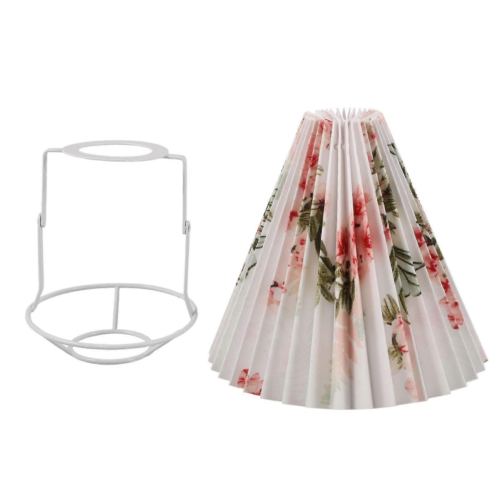 Replacement Lampshade Umbrella Fabric Lampshade Pleated Lamp Shade For Table Lamp White Light Softening 1Pcs