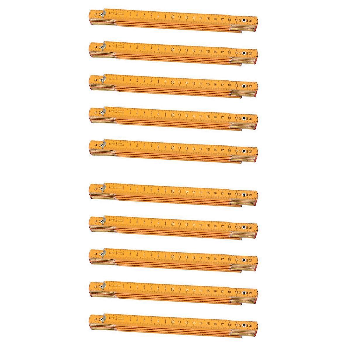 Portable Carpenter Wooden Folding Ruler 100cm/39inch