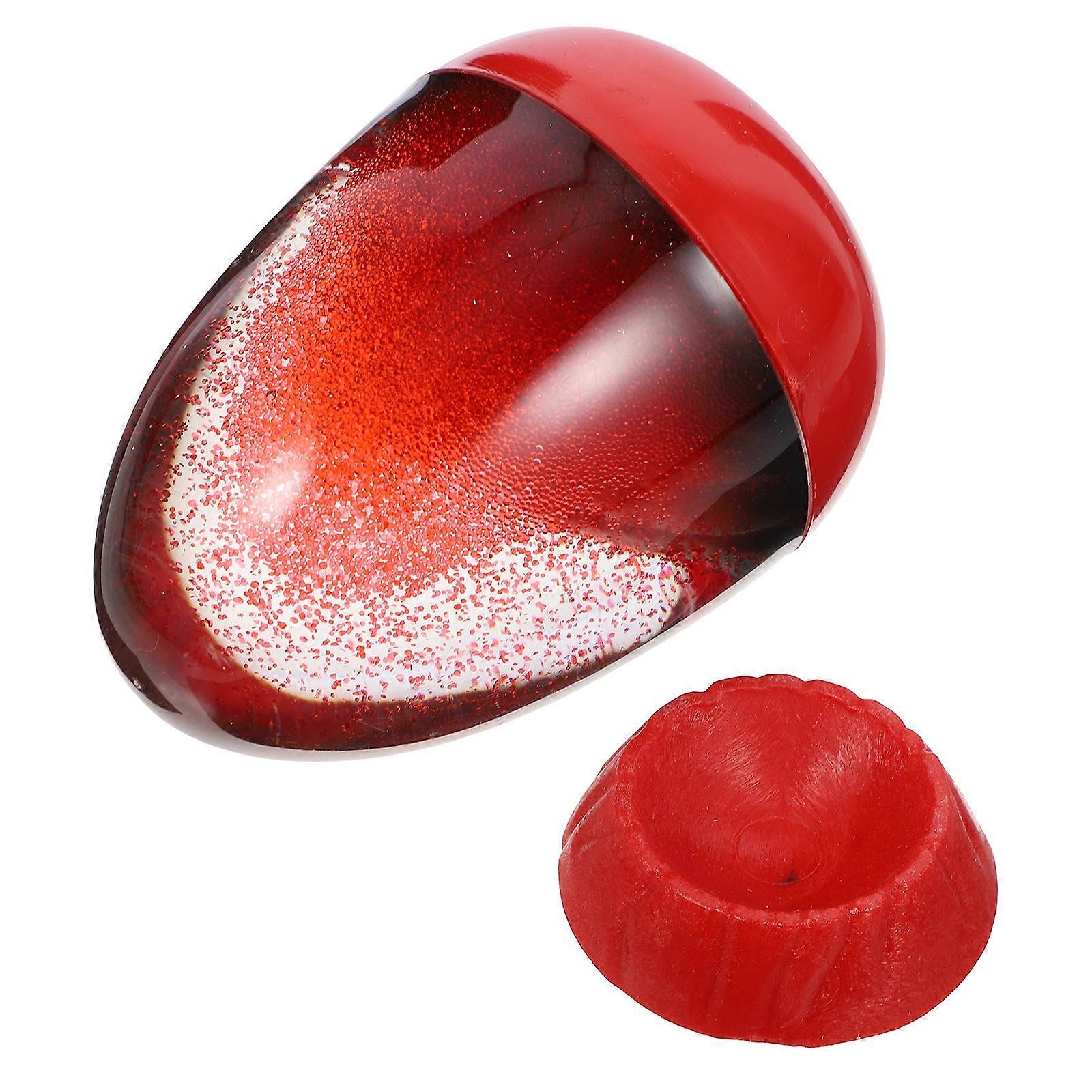 Volcanic Eruption Hourglass Timer Decorative Sand Clock Stylish Appearance For Ornaments Red 9X6.5X6.5cm 1Set