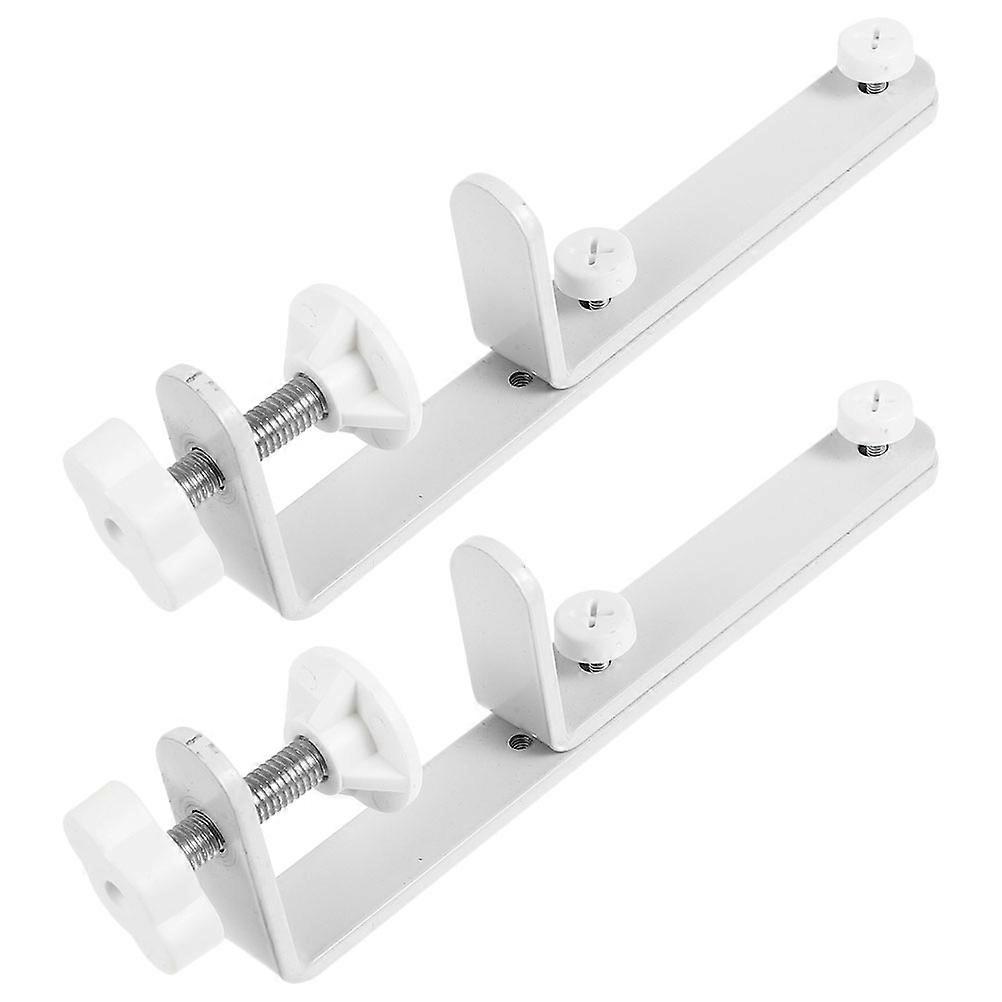 Pegboard Panel Stand 2pcs Durable Desk Support Brackets Easy Installation Versatile Connector Organizing Desktop Shelves Sleek Finish