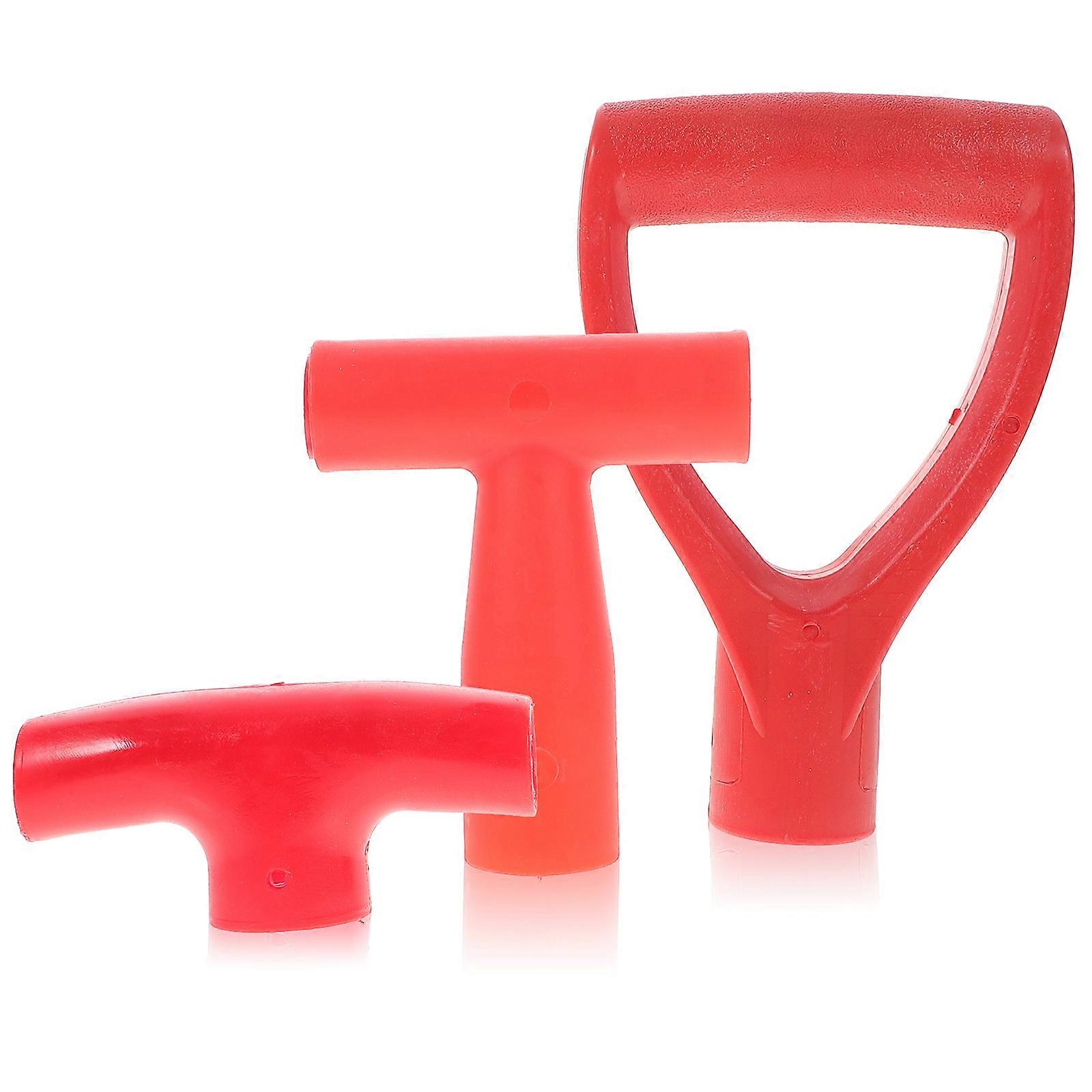 Plastic Handle D-Shaped Replacement Non-Slip Garden Tool 3Pcs