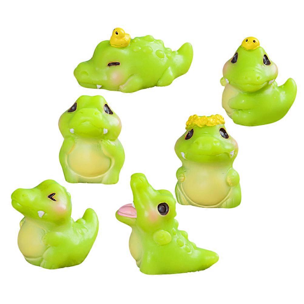 6pcs Resin Miniature Figurines Cute Tiny Cartoon Decor For Adults For Fairy Gardens Classroom Decorations And Party Favors