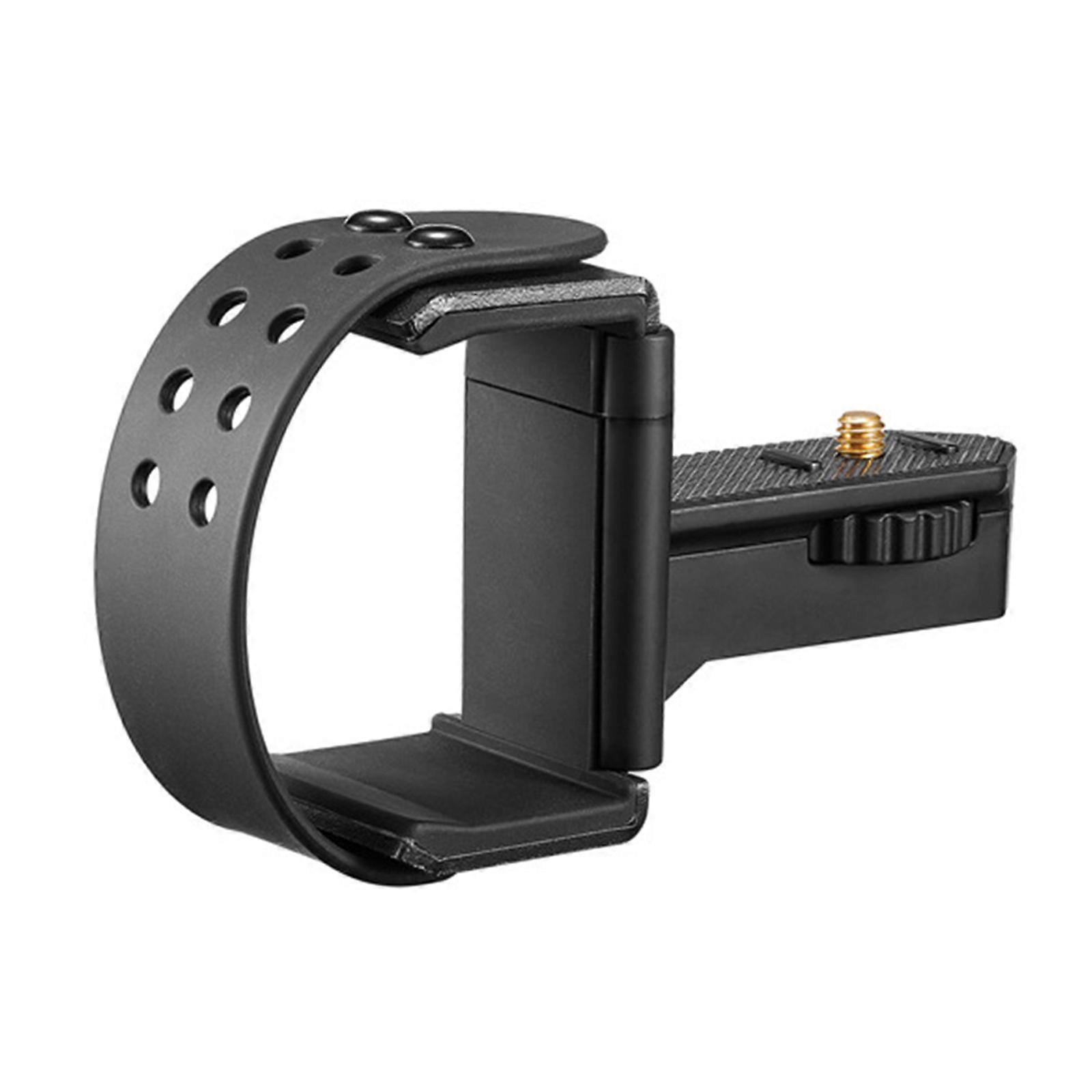 Universal Flashlight Powerbank Holder Compatible for 3.4cm To 5.0cm Clamp Ranges Devices Featuring 1/4 Thread Base