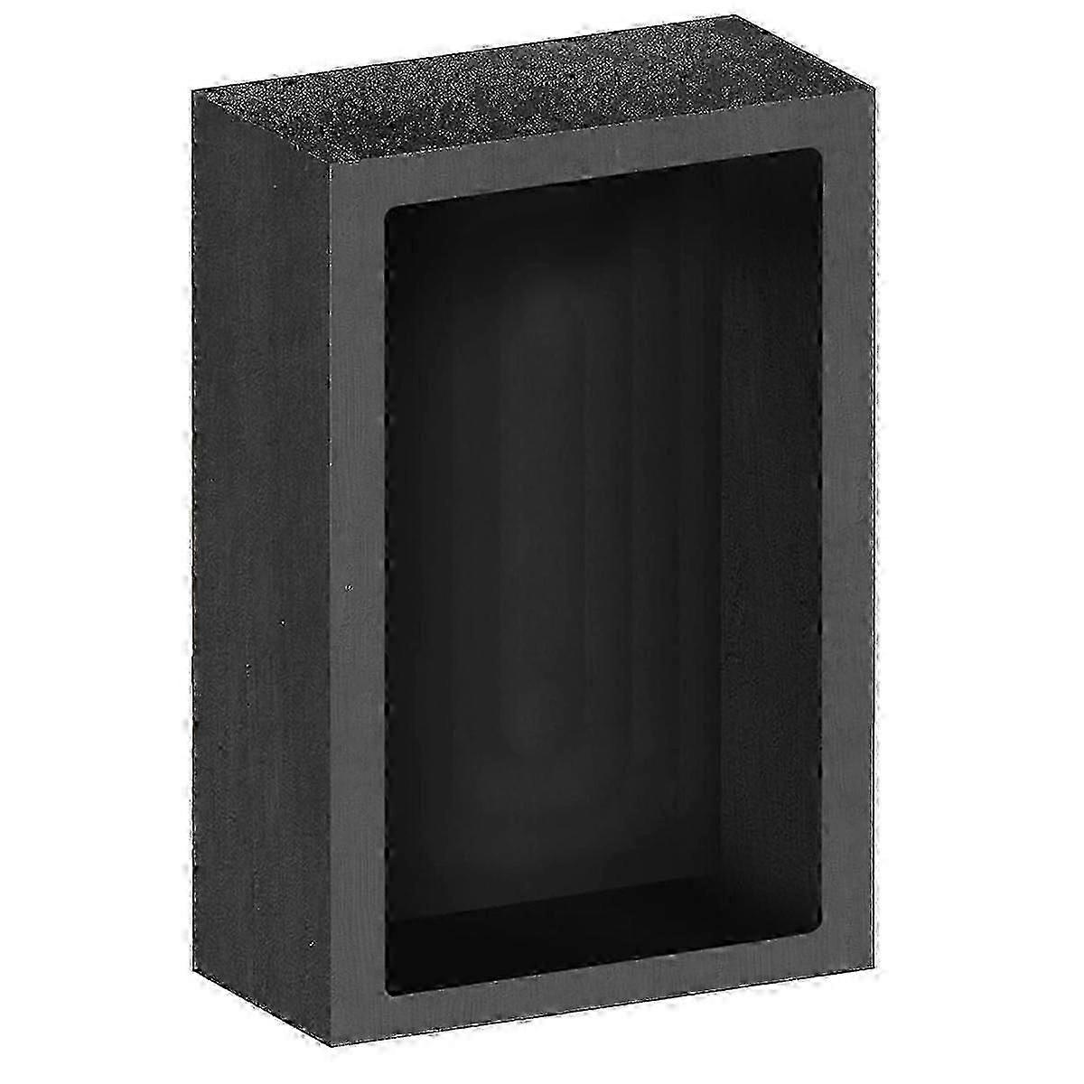 Strumento per colata di lingotti di grafite da 5 kg, stampo 7x2,8 x 2 pollici per fusione fusione fusione raffinazione riciclaggio alluminio rame argento