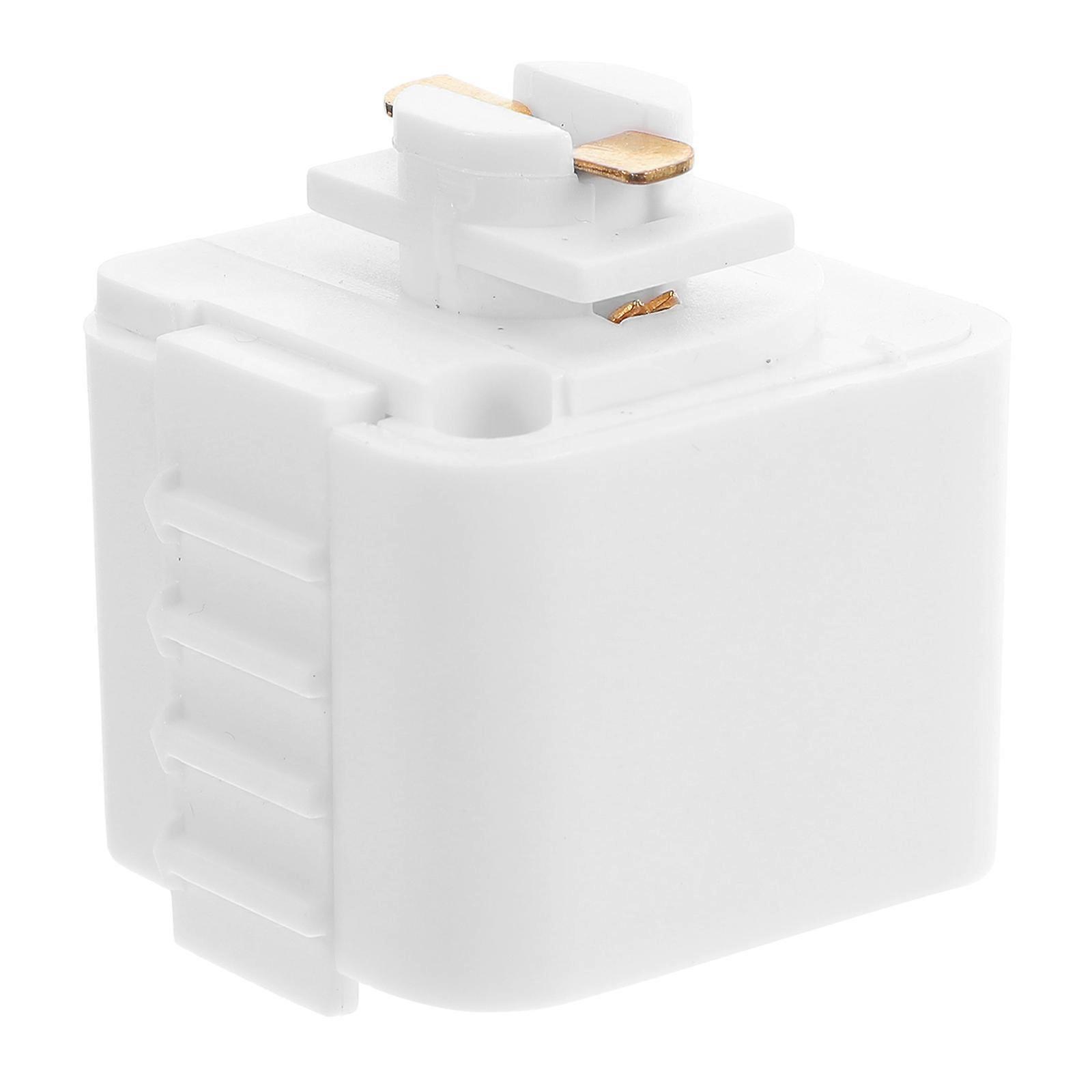 Track Lighting Rail Connector White Home Lighting Electrical Continuity Joins Two Sections of Track 1 Pair