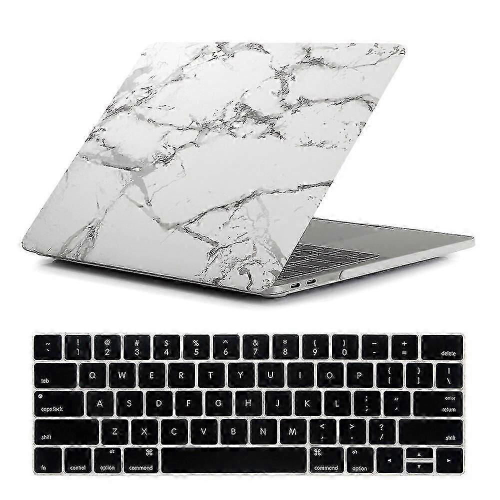 Case with White Marble Pattern for Macbook Pro 13 A1706 A1708 A2159 A1989