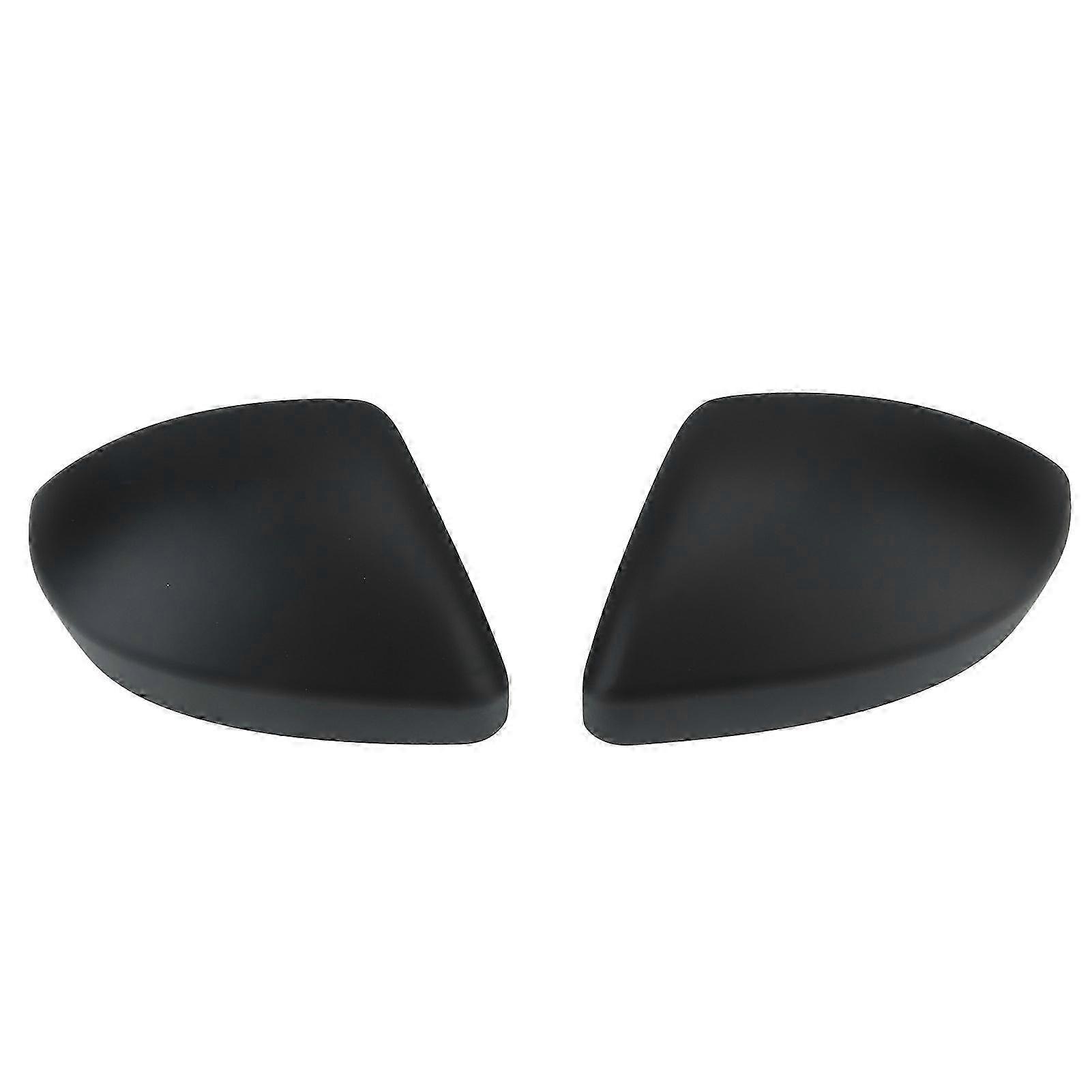 2pc Rearview Mirror Cover Cap Replacement for Certain Brand Matte Black