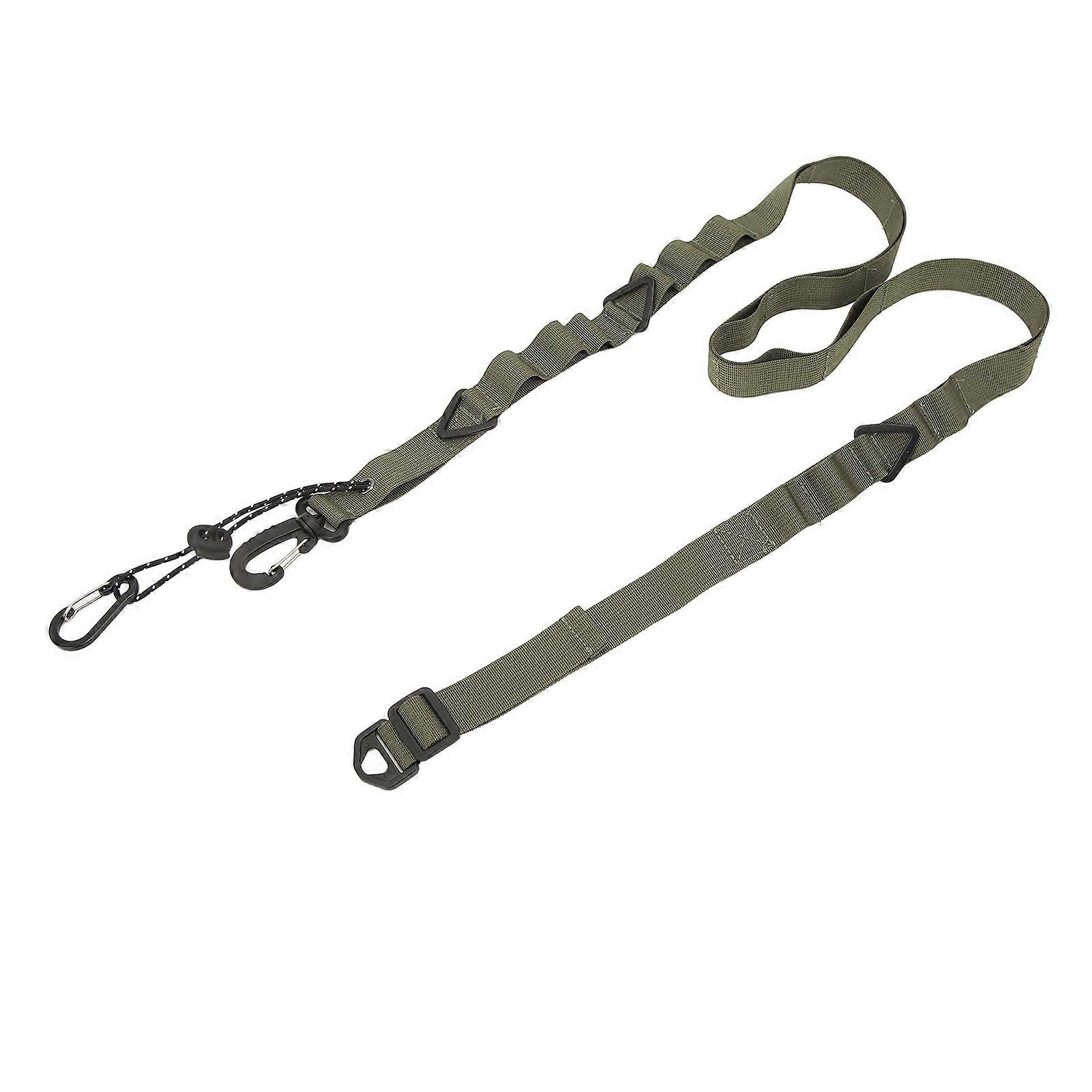 Camping Storage Strap Multifunctional Slip Resistant Nylon Shoulder Strap with Triangular Ring for Camping Accessories Green 