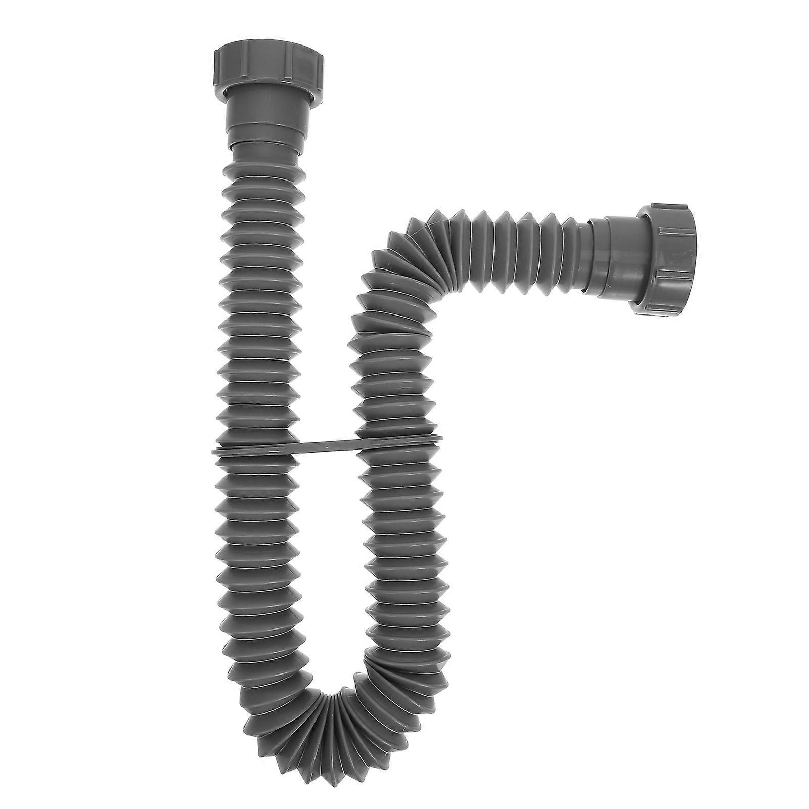 Sink Pipe Replacement Kit Expandable Flexible Sink Drain Clog Prevention Leak Prevention 24.37X1.97X1.97in 1Set
