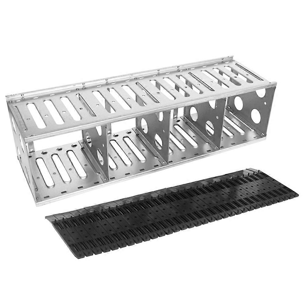 Multi Layer Hard Disk Rack Multi Layer Hard Drive Cage Computer Case Installation 44.5X14X12.8CM Silver 1 Set