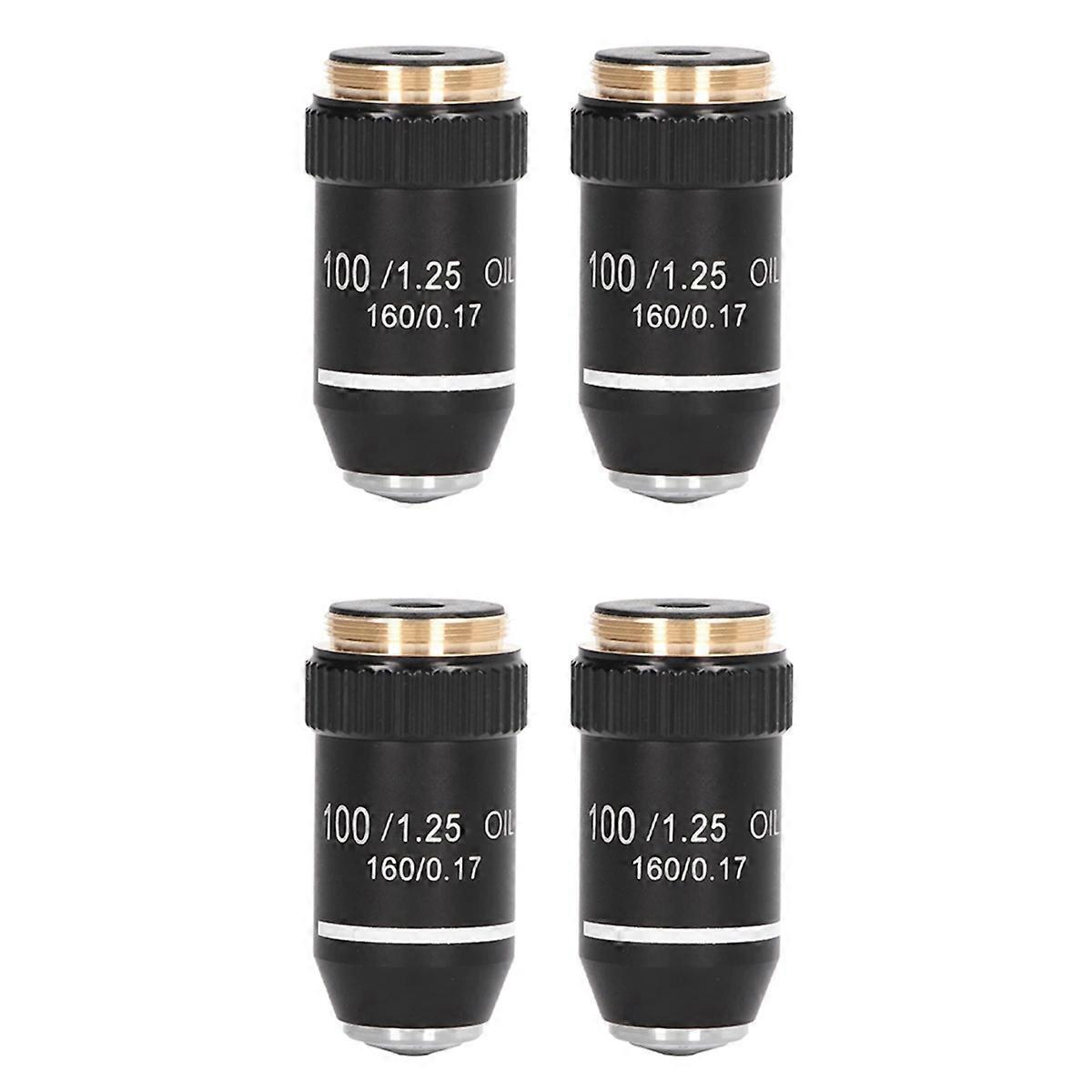 Biological Microscope Lens, 195 Achromatic Black Objective Lens