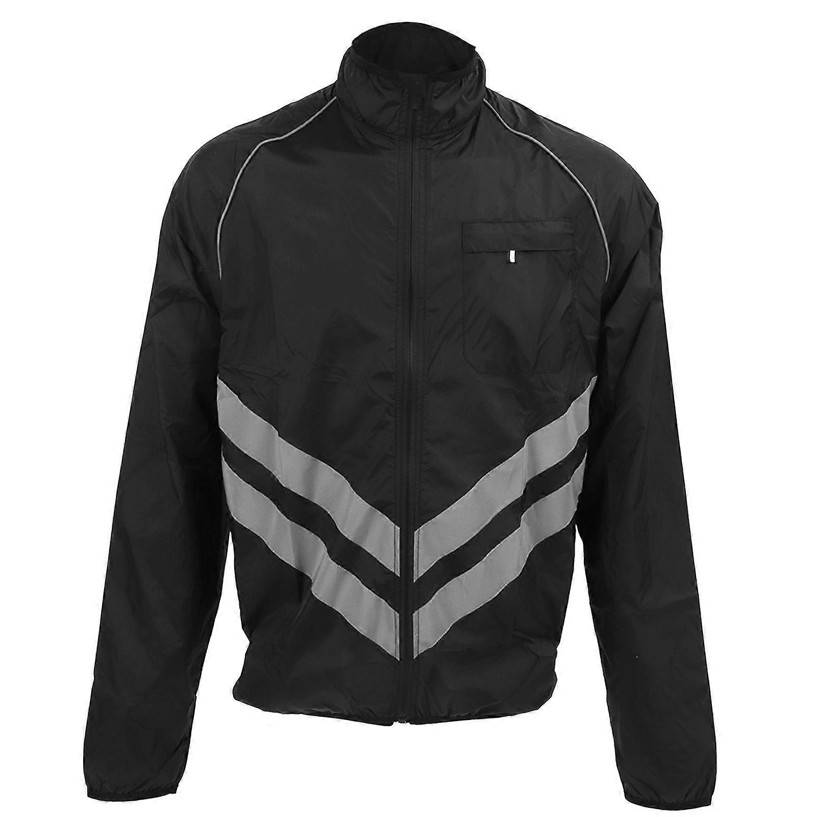 سترة ركوب الدراجات للرجال صامد للماء عاكس بأكمام طويلة أعلى للطرق الوعرة ركوب الصيد على الطرق الجبلية 2XL YMQX)