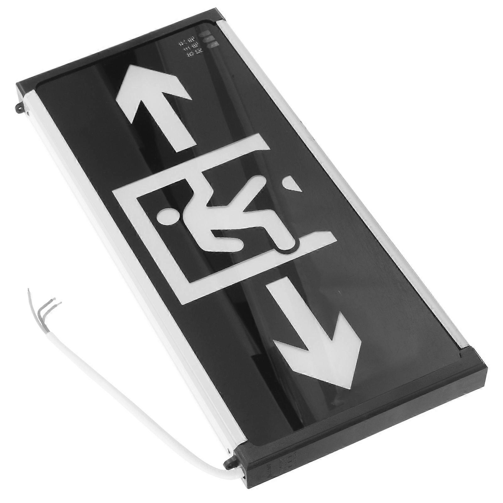 Emergency Lamp Wall-mounted For Emergency Situations Black 33X14.2CM Exit Indicator 1Pack
