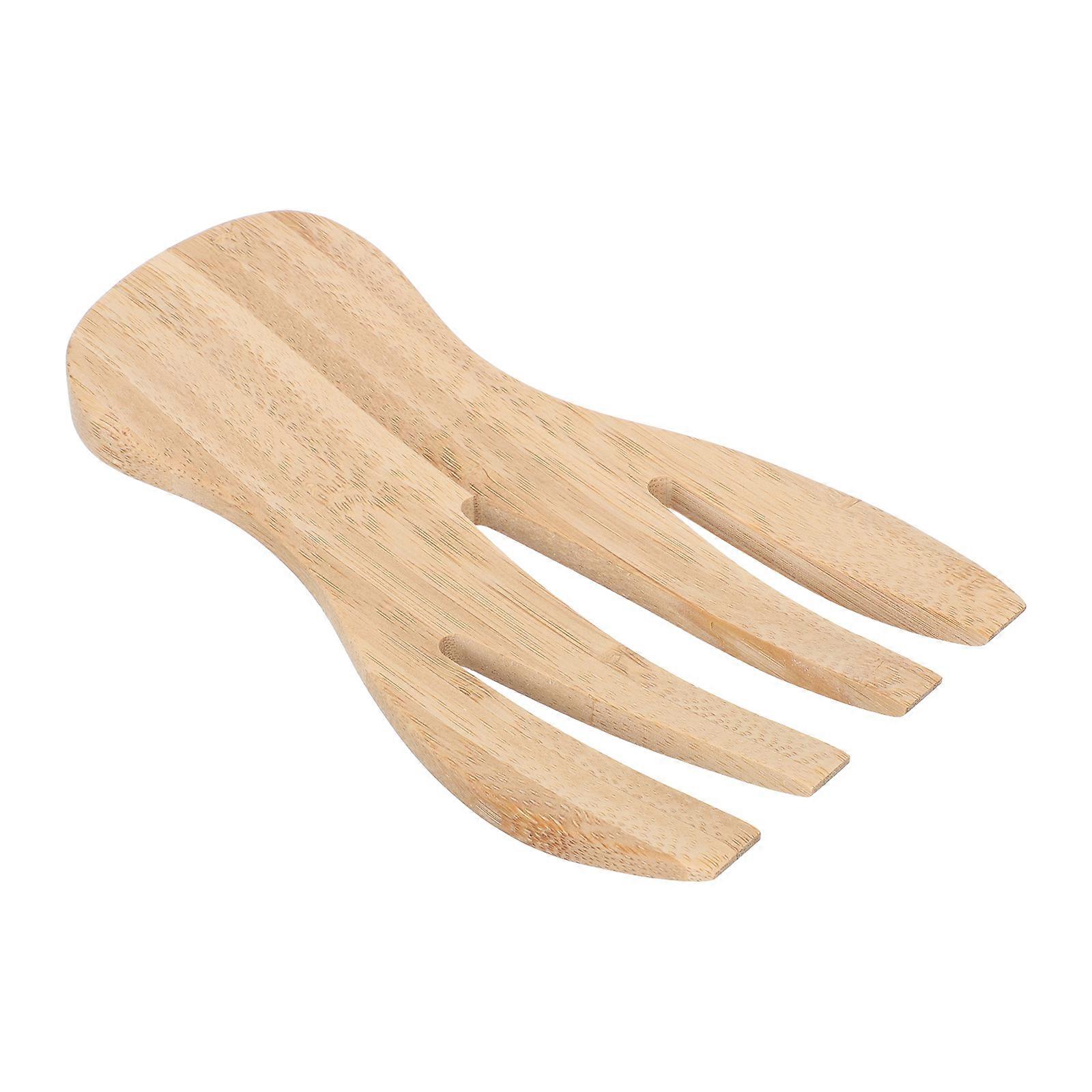 Yellow Salad Stirrer Tool with Smooth Edges for Home Use Made of 1pc