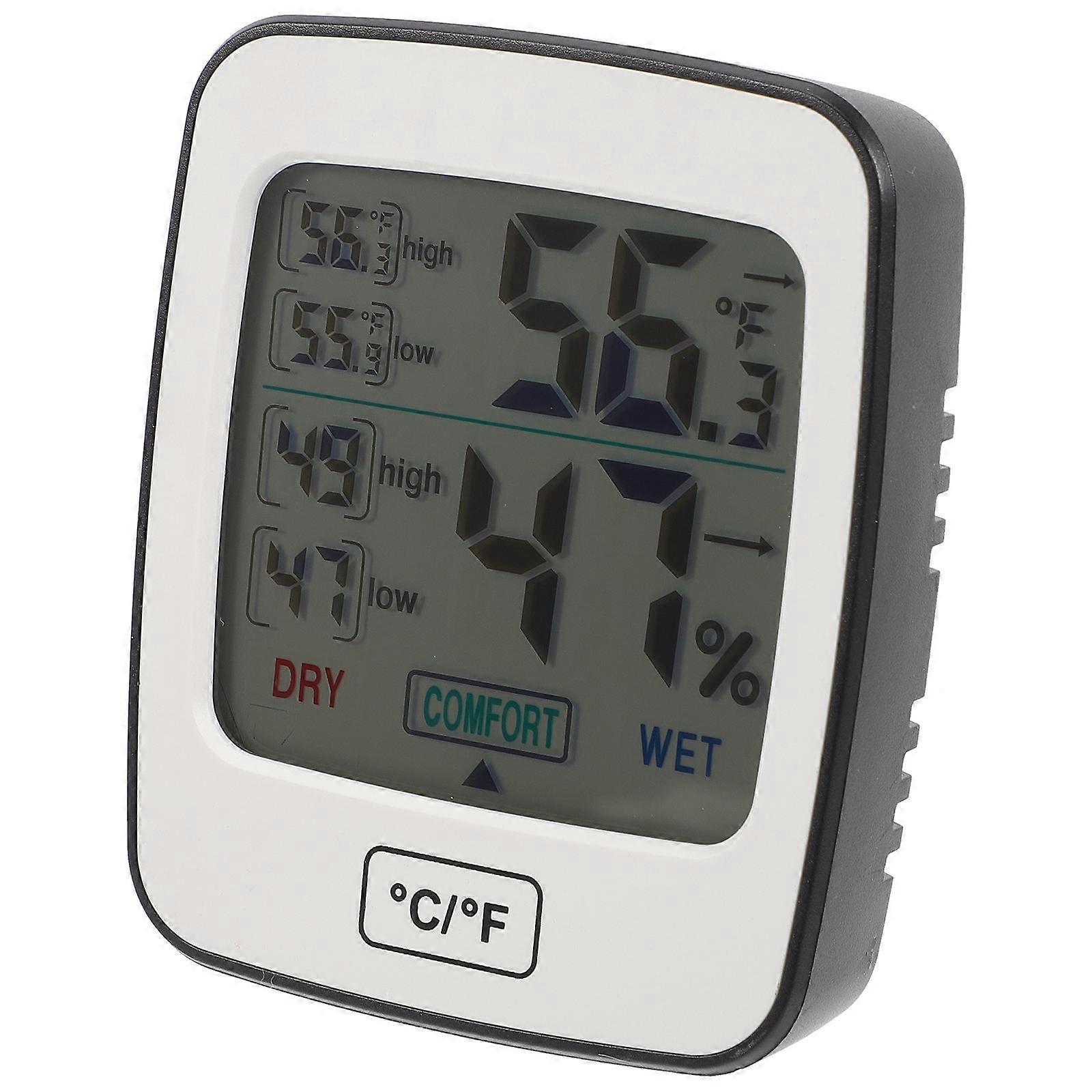 Digital Hygrometer Indoor Compact And Simple Design For Public Places High Precision Sensor Humidity Measurement 1Pack
