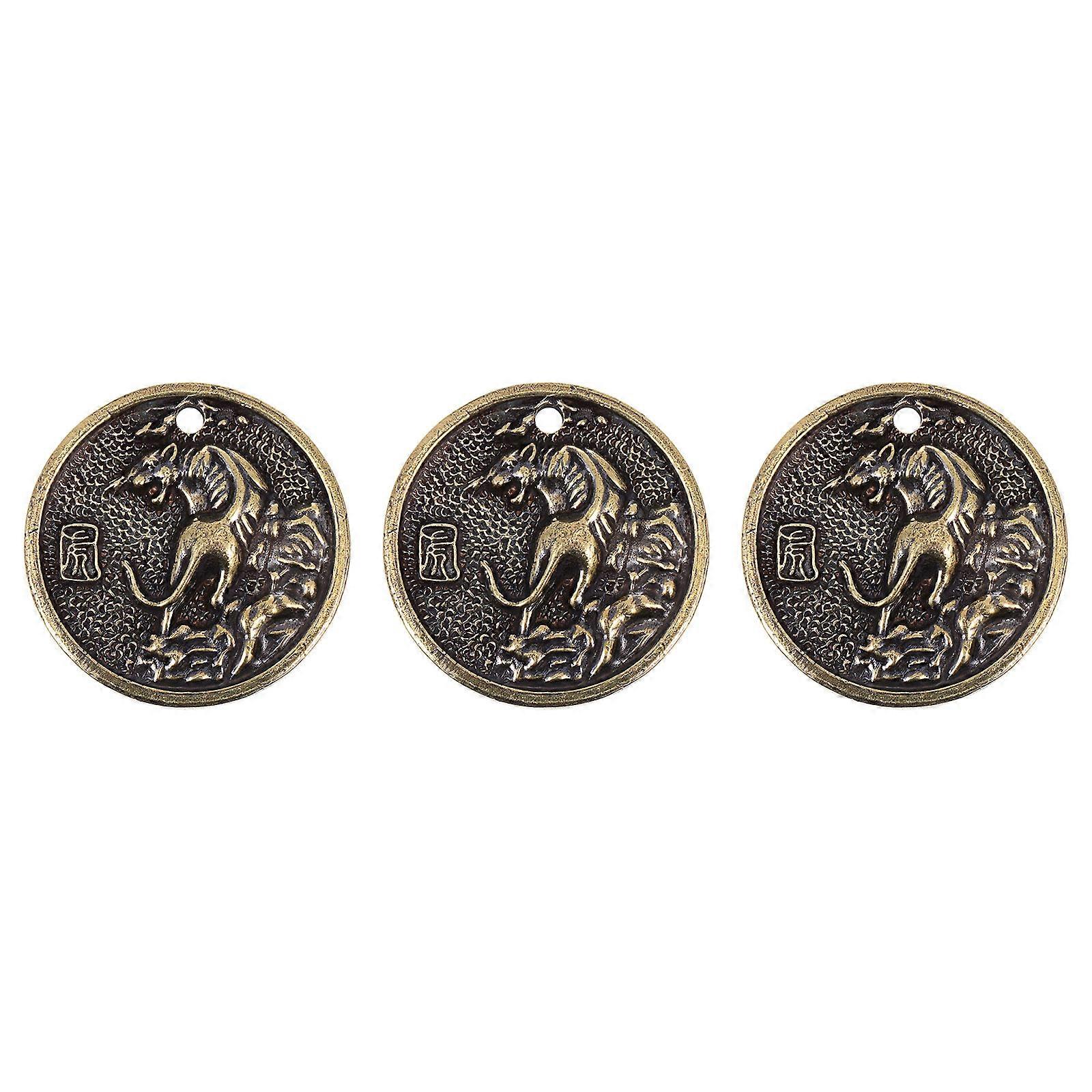 It seems like you're referring to a product listing or description for **"3pcs Copper Zodiac Pendants – Hanging Ornaments, DIY Craft Charms, Keychain