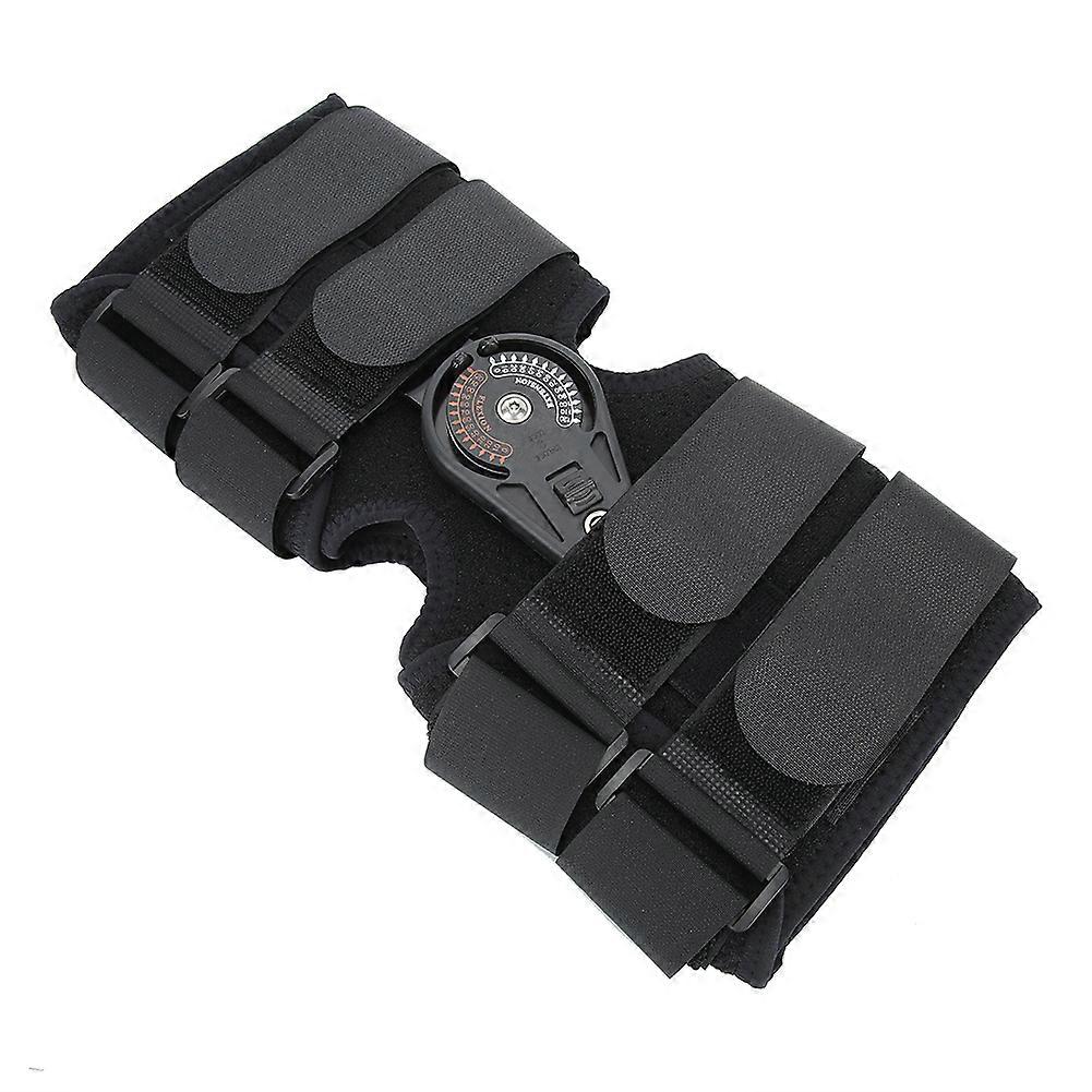 Leg Knee Joint Support Adjustable Breathable Knee Sprain Joint Fixed Brace Black