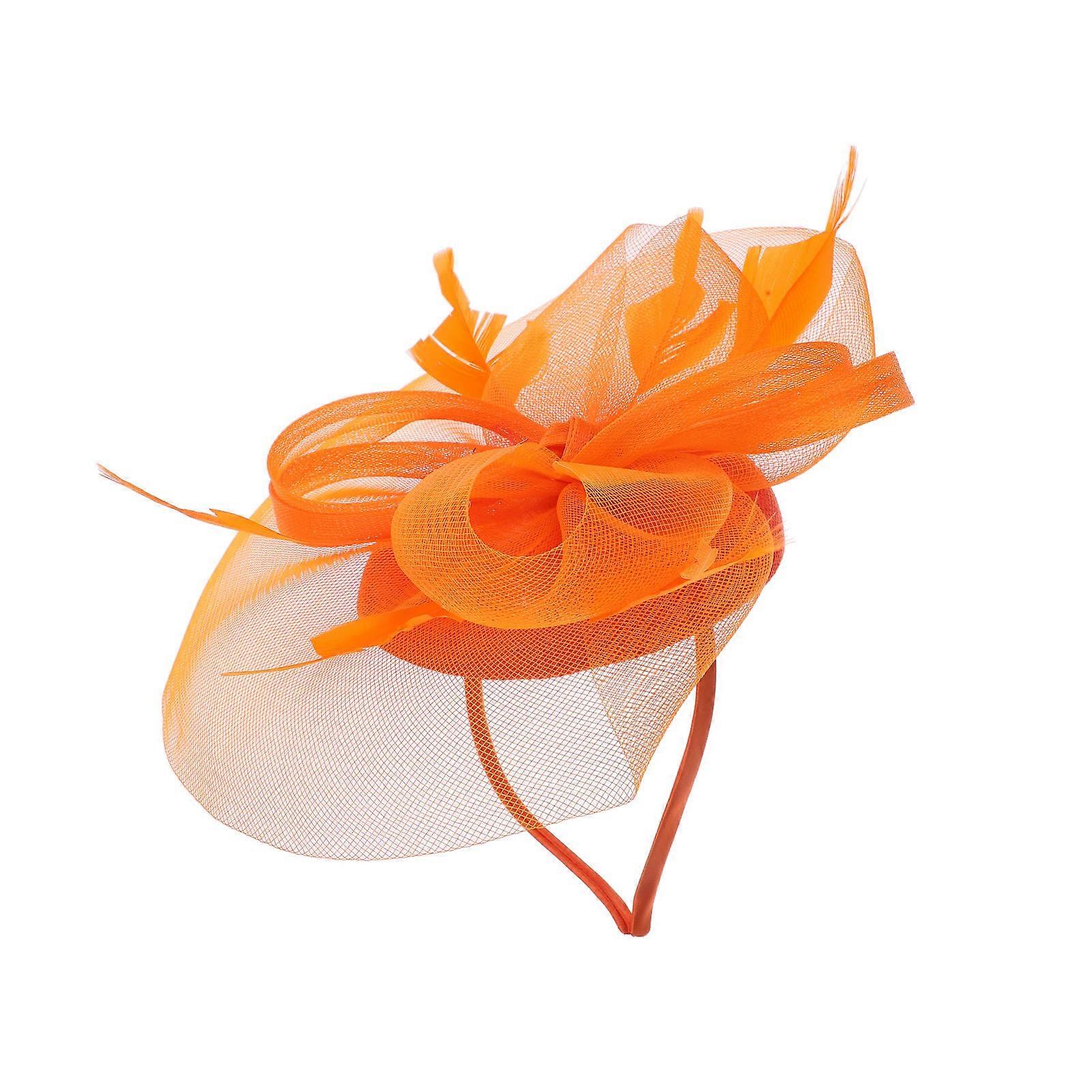 Fascinator Hat For Girls Tea Party Accessories Elegant Round Gauze 1Set