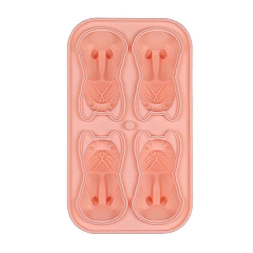 Bulldog Ice Mold, 2025 Dog Ice Cube Tray With Lids, French Bulldog Silicone