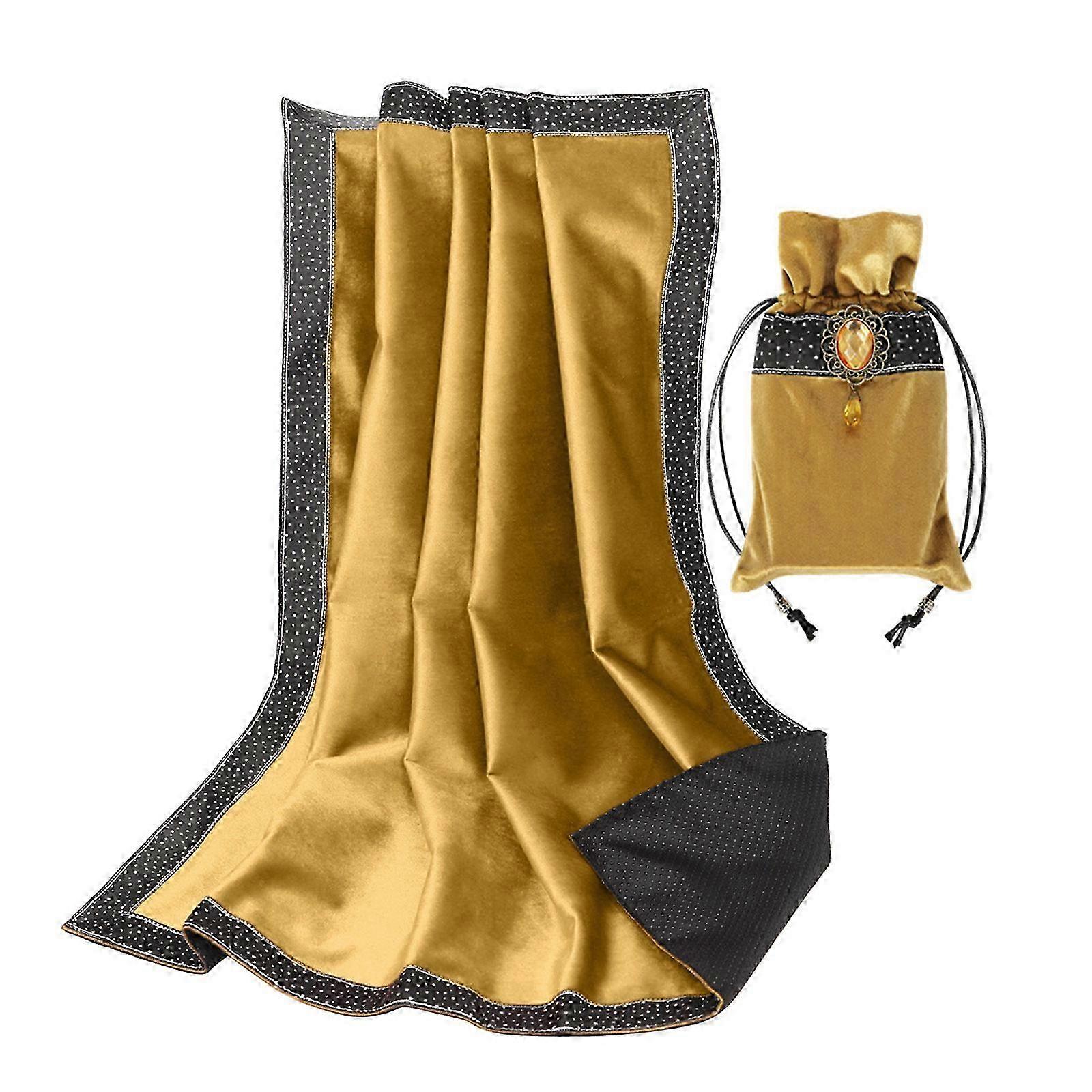 Silver divination cloth compatible with tarot with nonslip feature