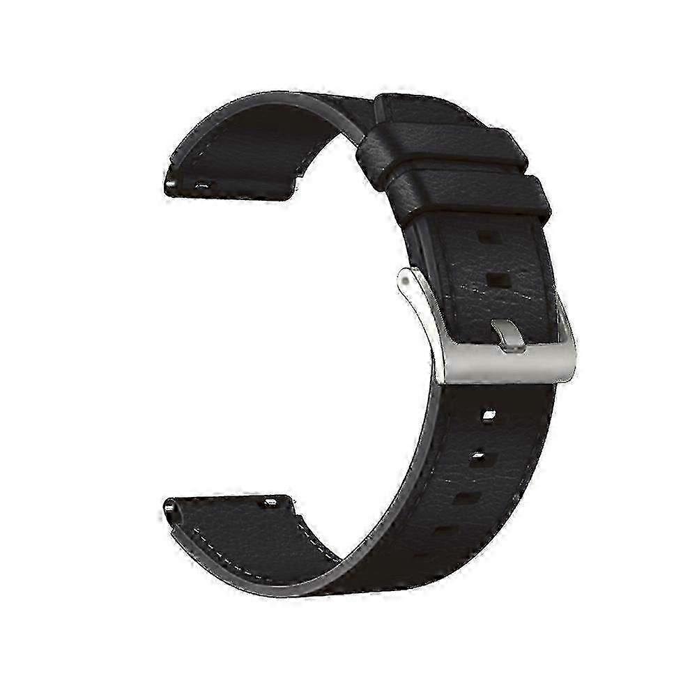 Genuine Leather Replacement Strap Band for Huawei Watch GT2 Pro Smartwatch, Black Compatible with GT 2 Pro Model