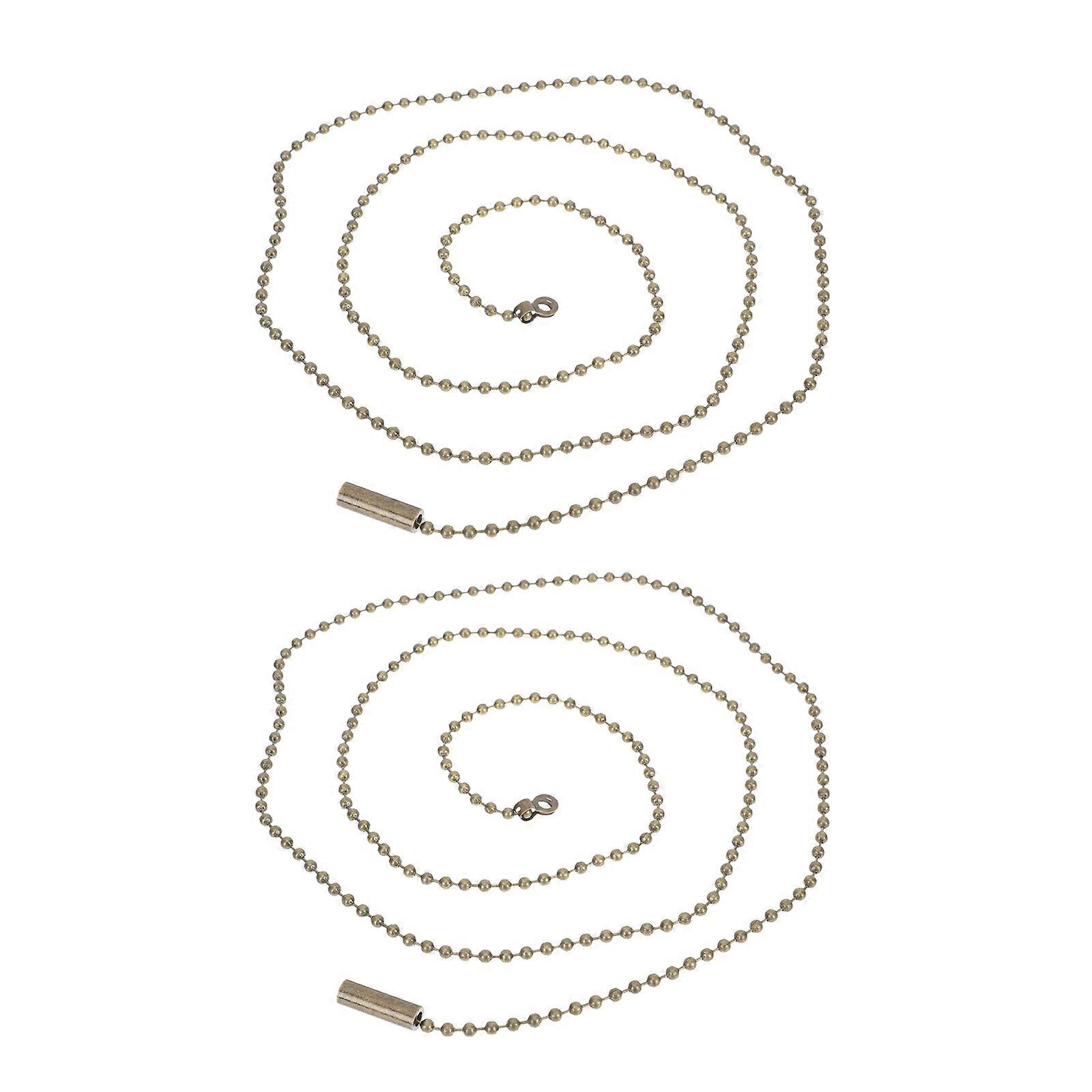 2pcs Durable Beaded Ball Pull Chain String Extension for Lamp Parts