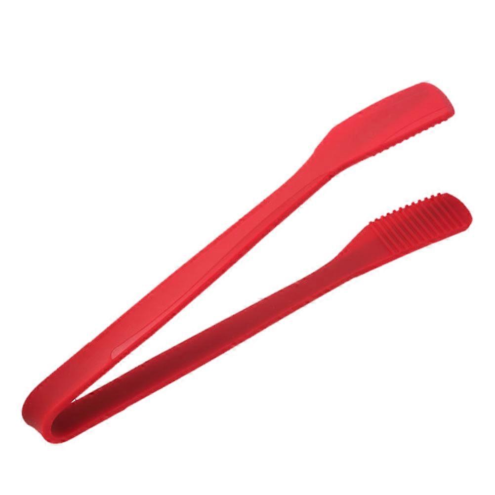 Silicone Kitchen Food Clip Bread Clamp for Barbecue Serving 1Pcs Red
