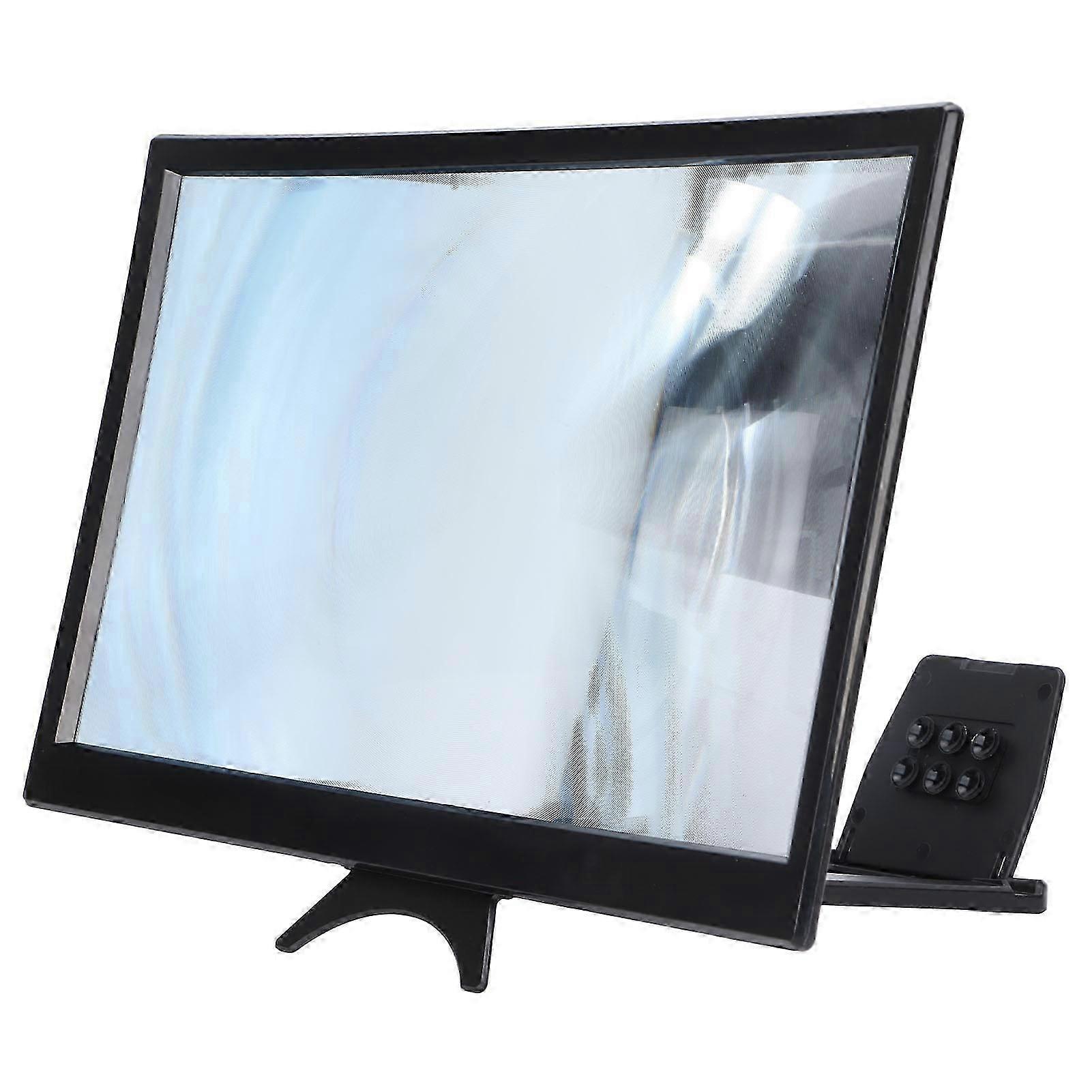 Mobile Screen Amplifier, 3D HD Screen Magnifier with Eye Protection, Foldable Design, Mobile Phone Amplifier for Indoor and Travel Use, Supports All