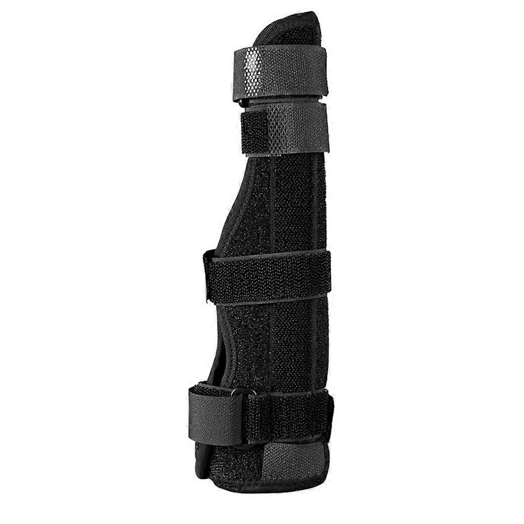 Fixed Bracket Adjustable Finger Splints for Sprains and Injuries - Black, Medium Size, Immobilizer Support