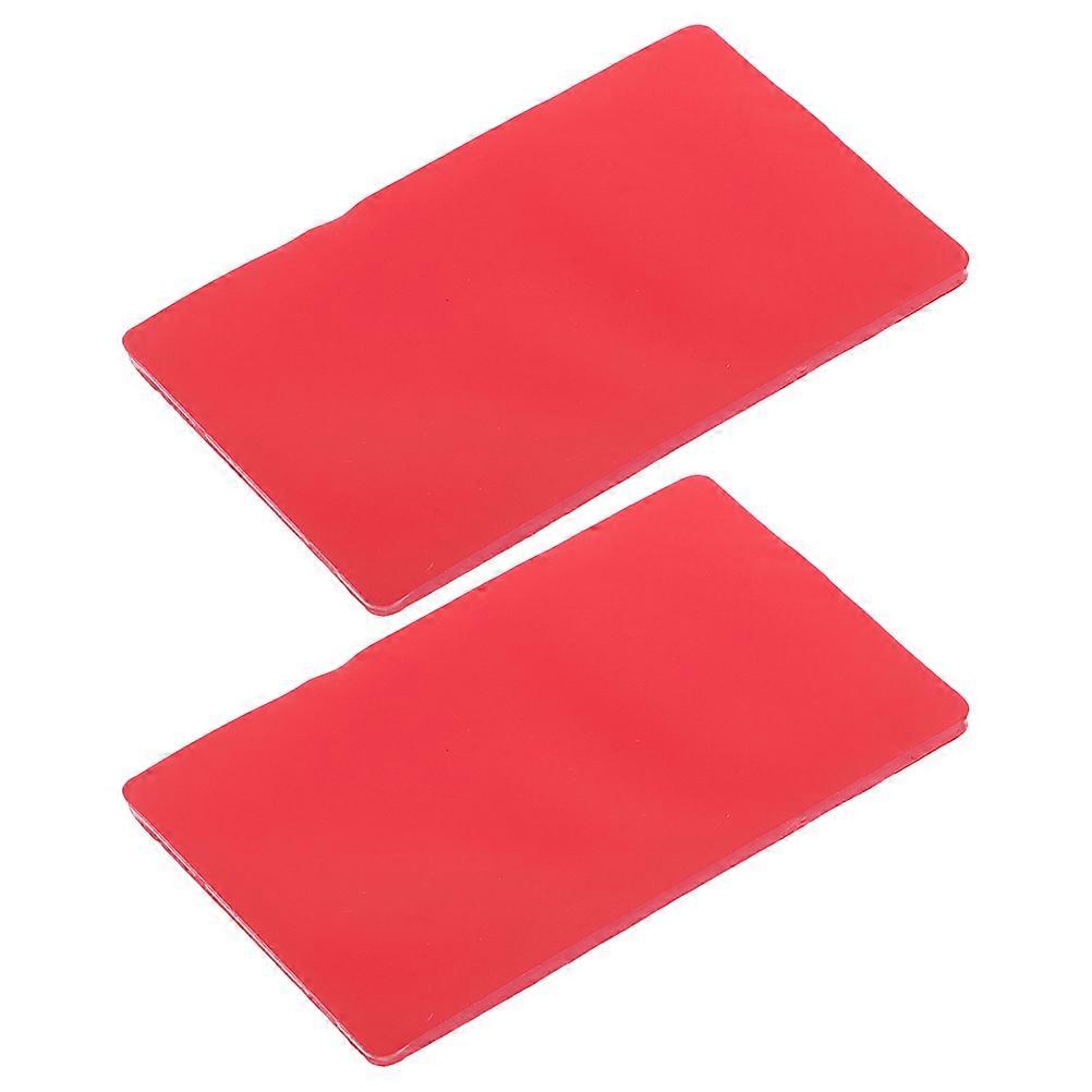 Rain Responsive Sensor Mat Round Red Pvc Auto Rain Sensing Pad For Drivers In Rainy Conditions 2Pcs