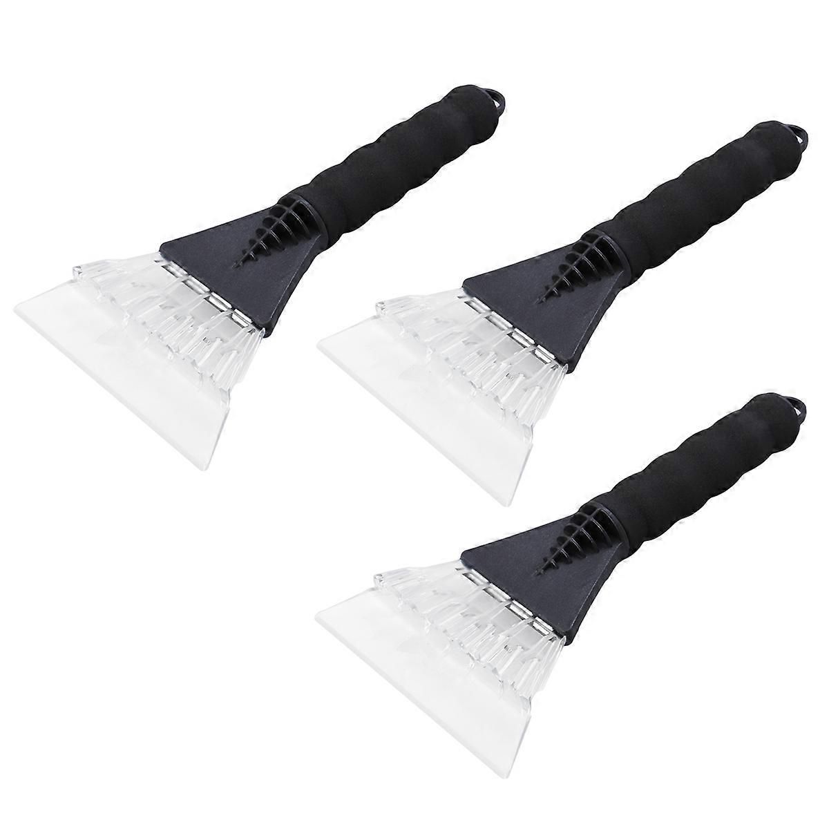 3pcs Car Deicing Snow Defrosting Snow Black Wiper Deicing With Rubber Sleeve For Windshield