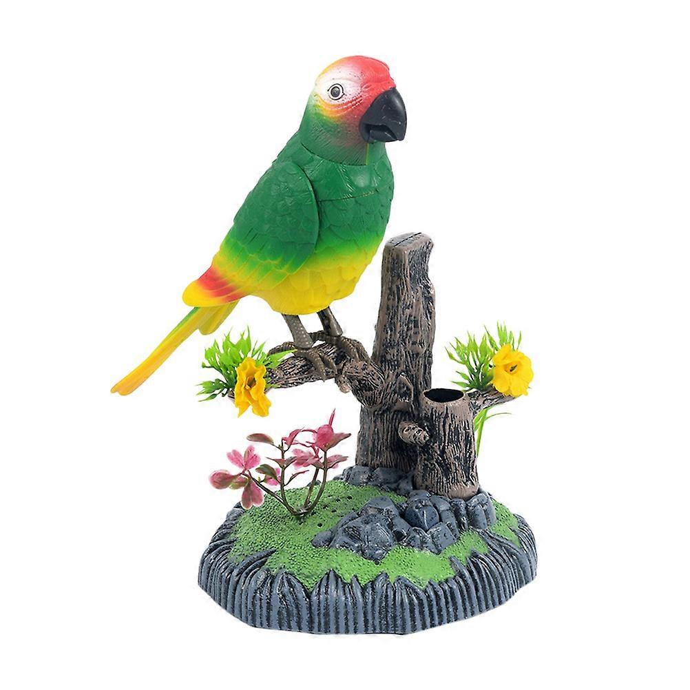Chirping Bird Sparrow Activated Toy Featuring Singing Sounds