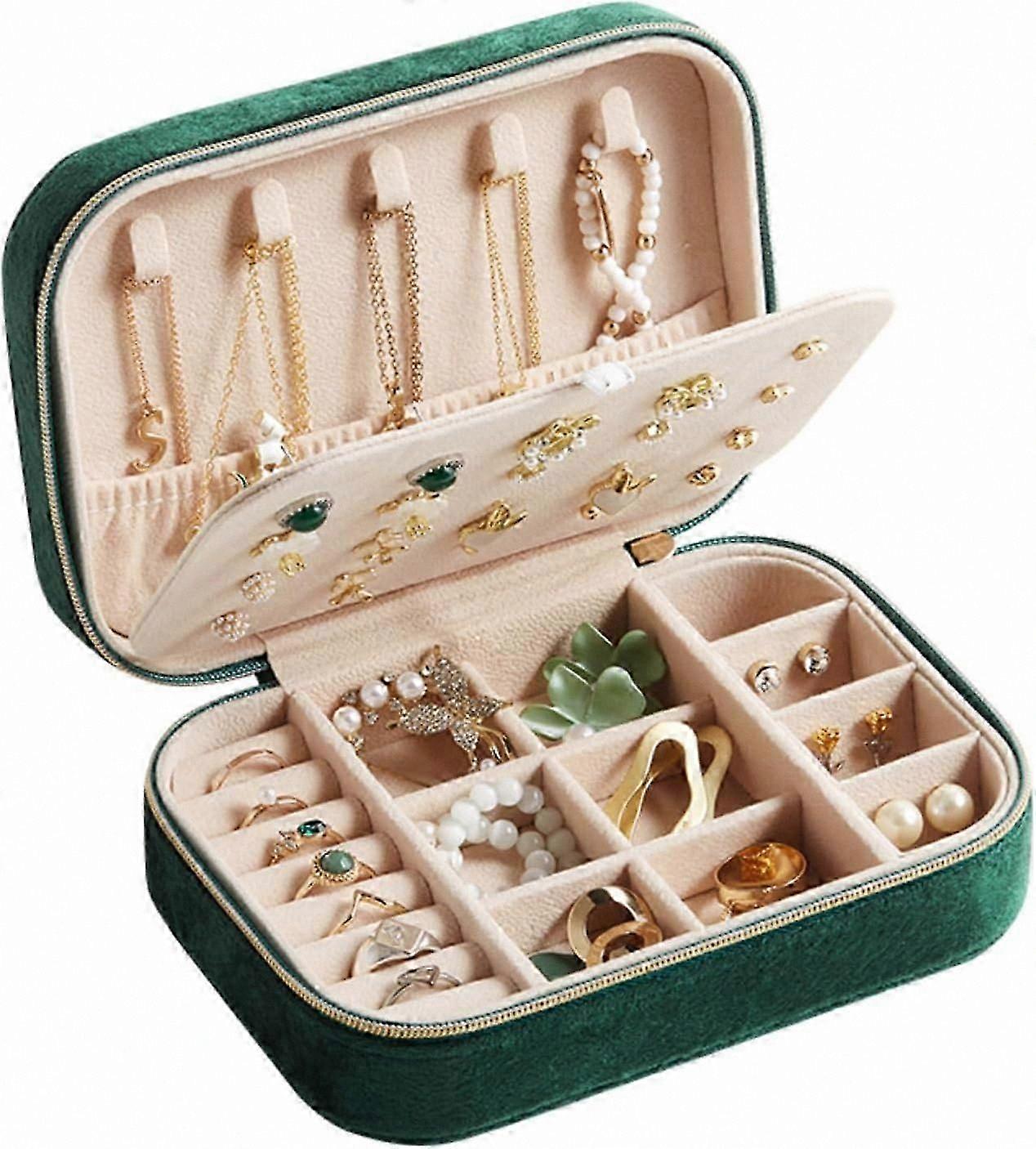 Double Layer Storage Box for Earrings, Rings, Bracelets, and Necklaces