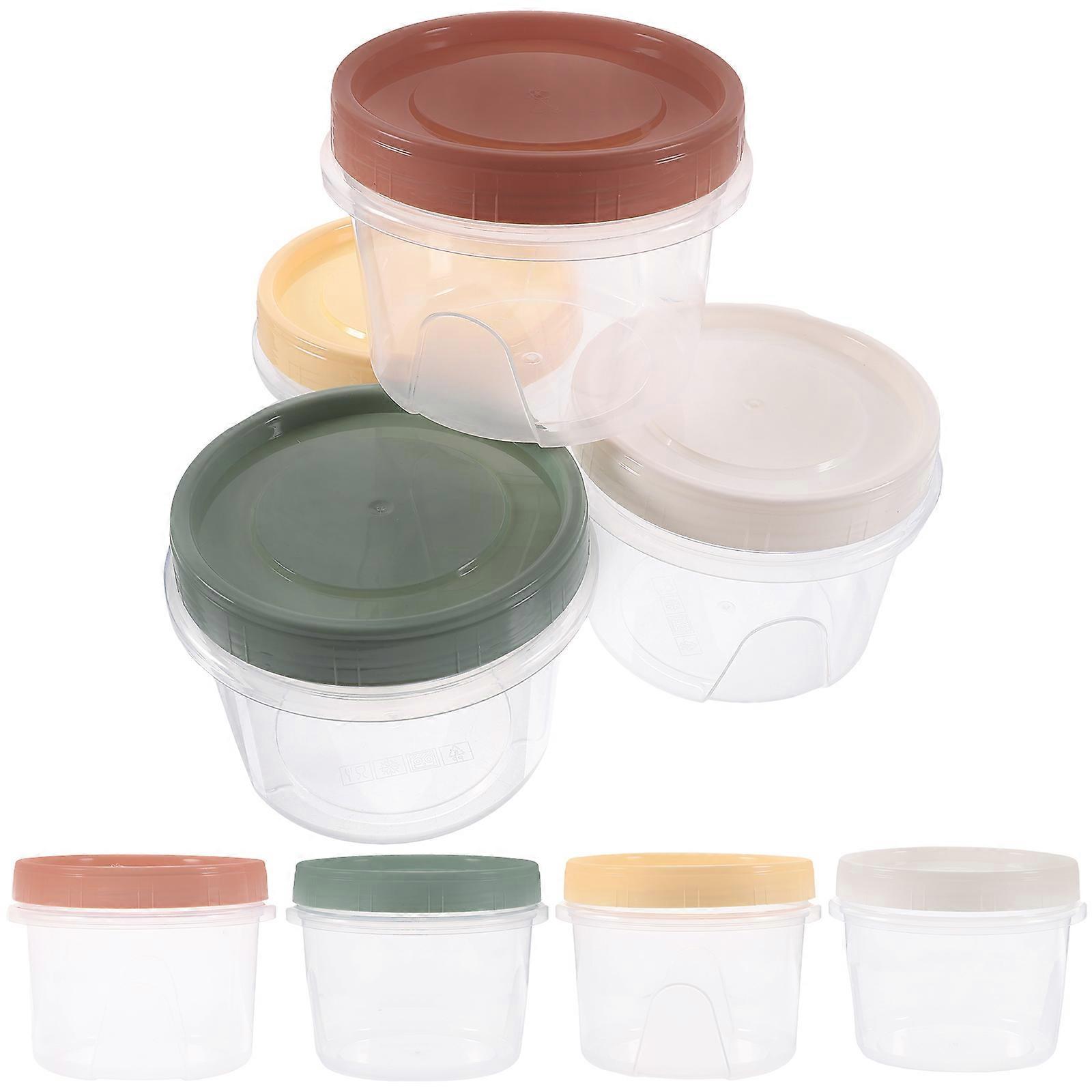 Storage Box Containers Stackable Kitchen Container Assorted Color 10X10X8.5CM Food Storage 8Pcs